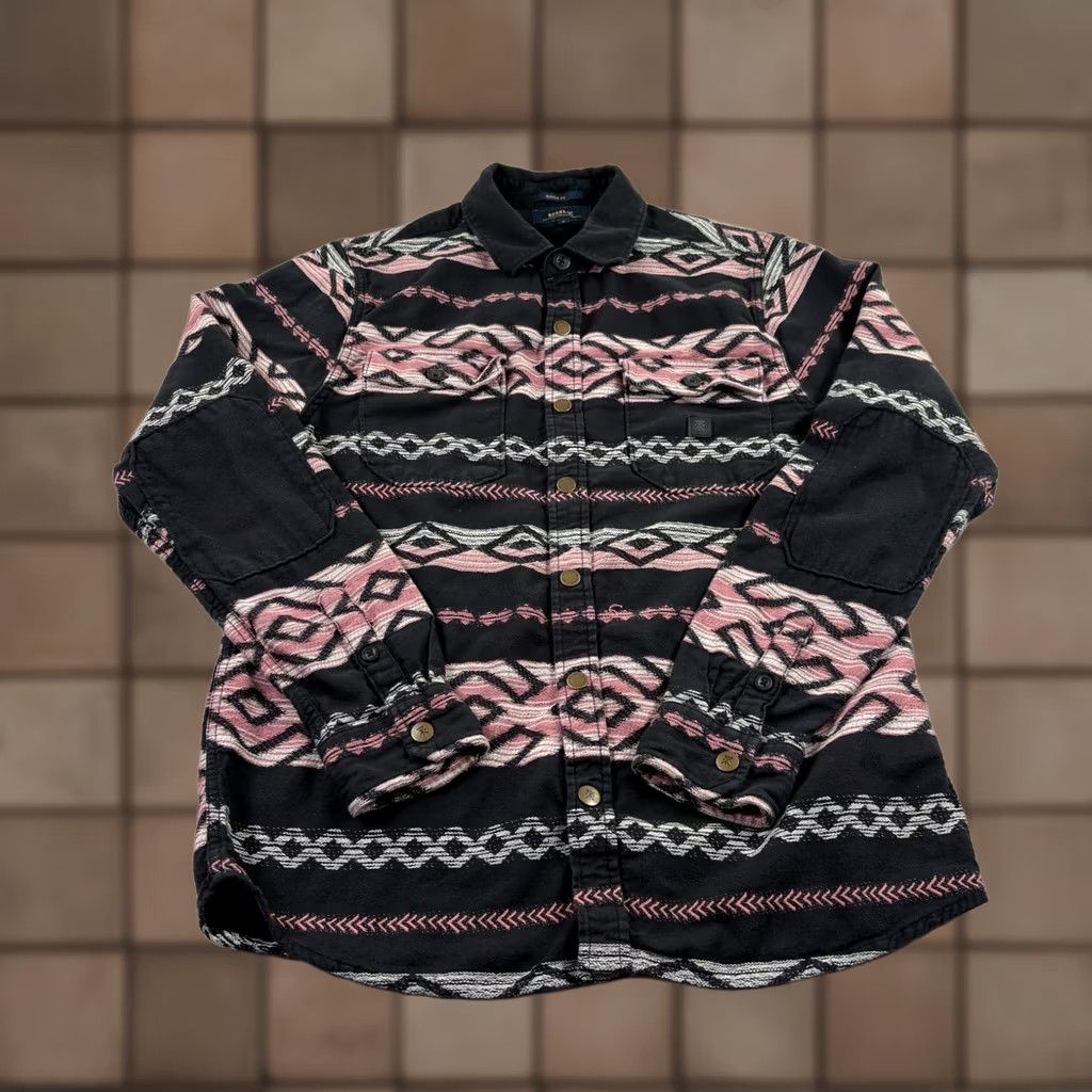 Roark VINTAGE Roark Shirt Mens Small Noardsman Flannel Black Pink Aztec Button Up Size US S / EU 44-46 / 1 - 1 Thumbnail