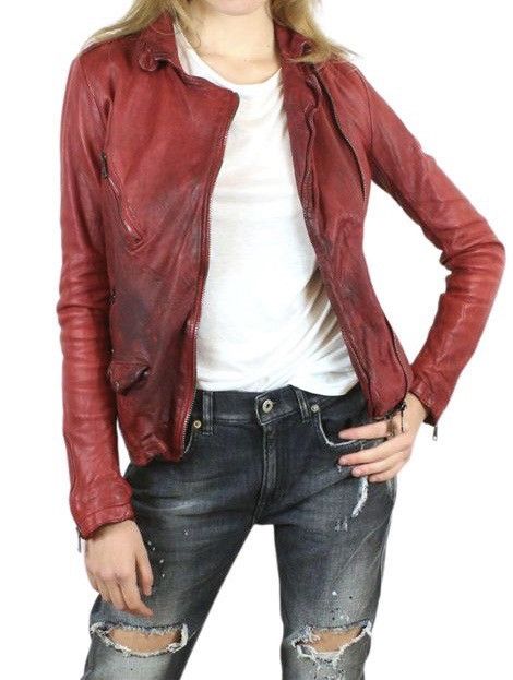 Giorgio Brato Giorgio Brato Leather Dirty Bikers Jacket Size S / US 4 / IT 40 - 1 Thumbnail
