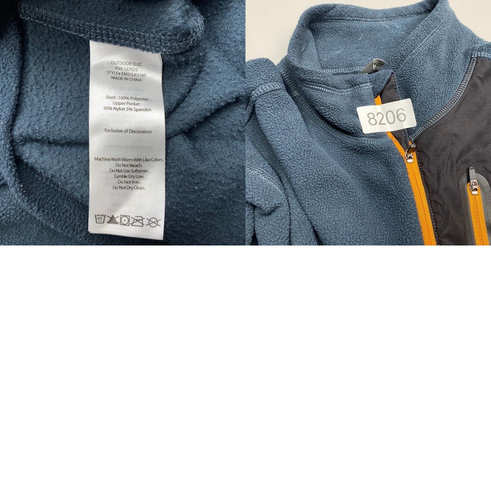 Eddie Bauer Eddie Bauer Jacket Mens Large Blue 1/4 Zip Fleece Pullover Zip Pocket Stand-Up Lightweight Polyester Size US L / EU 52-54 / 3 - 8 Thumbnail