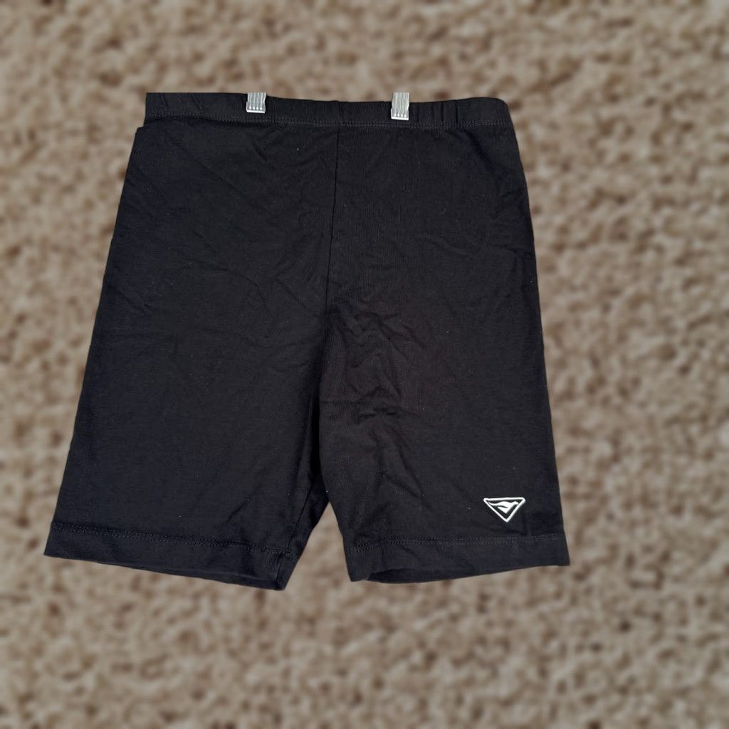 Vintage Cheetah Shorts Womens Medium Black Workout Gym Cotton Spandex Blend Size 32" / US 10 / IT 46 - 1 Thumbnail