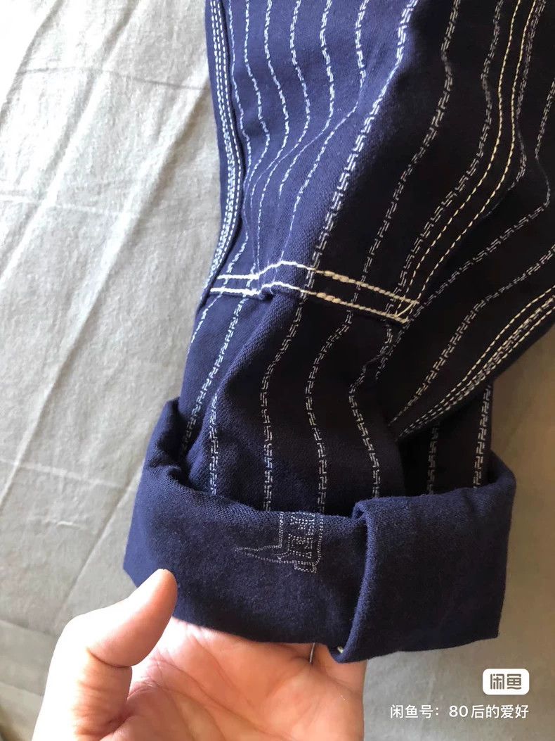 Freewheelers Freewheelers Overalls Pull out the chain and dye the blue Size US 30 / EU 46 - 2 Thumbnail