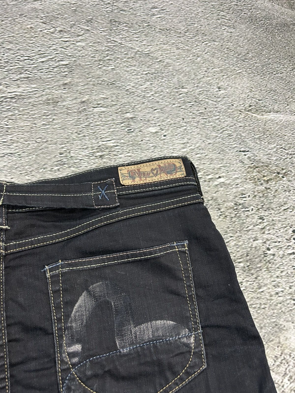 Evisu × Japanese Brand × Puma Evisu x Puma vintage black skirt seagulls Y2K Size 31" - 2 Thumbnail