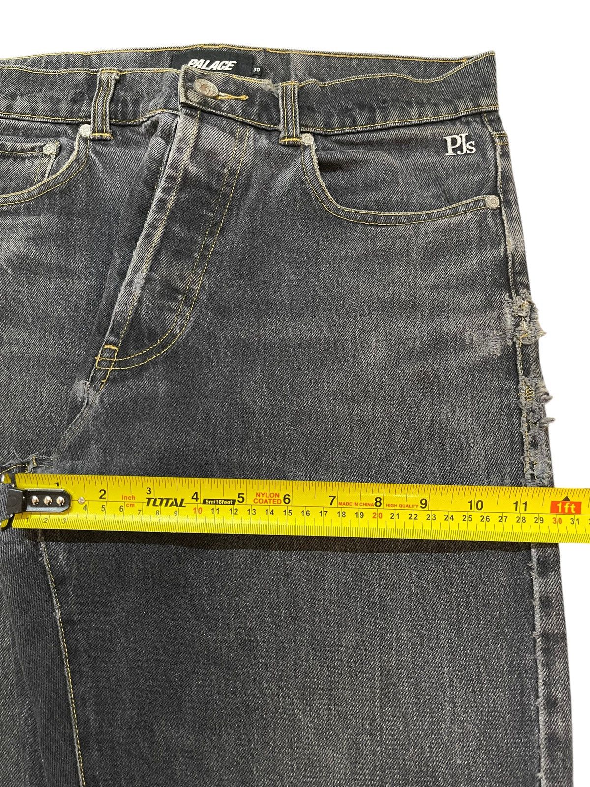 Palace Vintage Usa Palace Jeans Faded Wash Distress Baggy Jeans Size US 31 - 16 Thumbnail