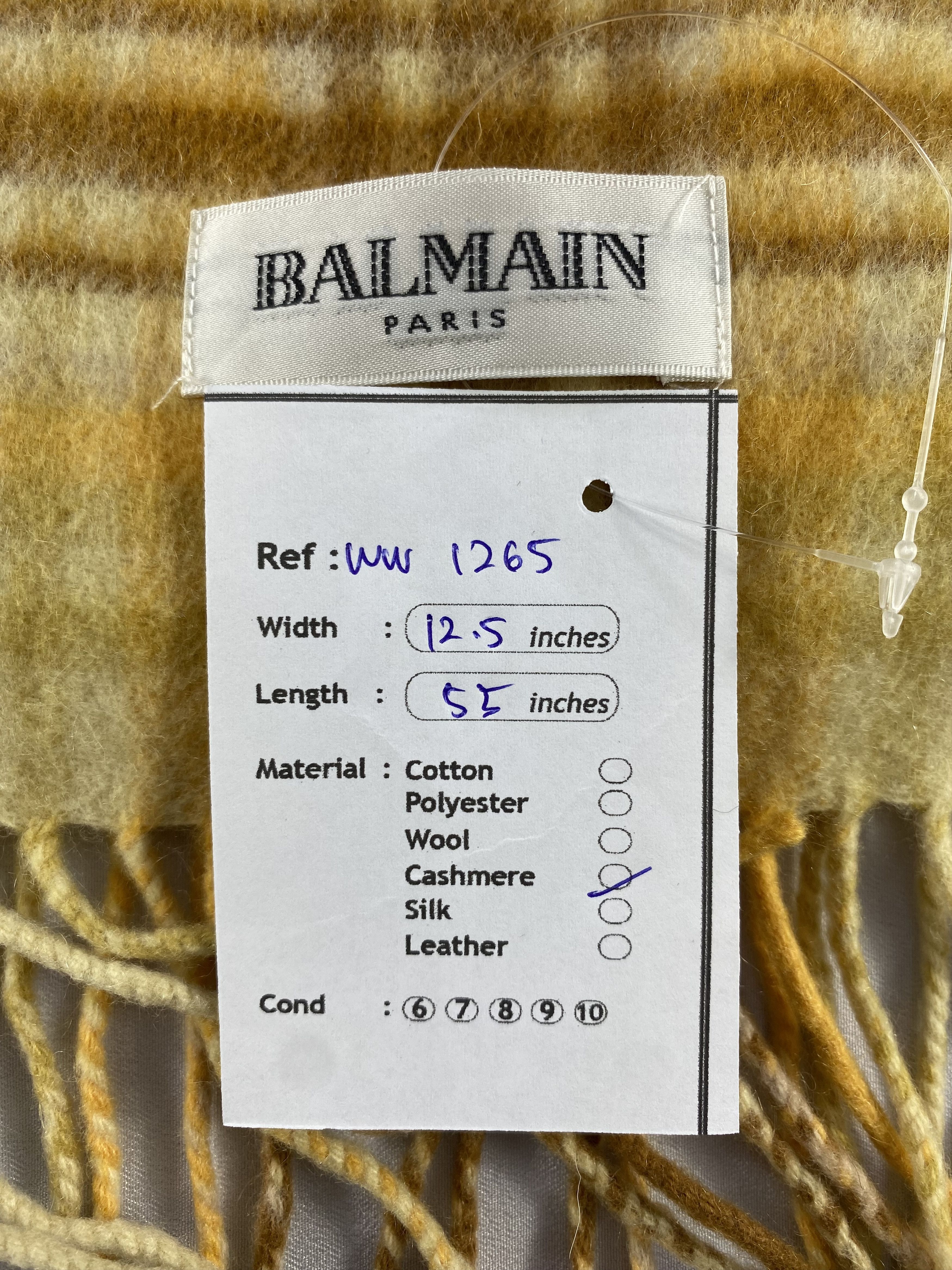 Balmain × Vintage Balmain Scarf / Muffler / Neckwear Size ONE SIZE - 5 Thumbnail