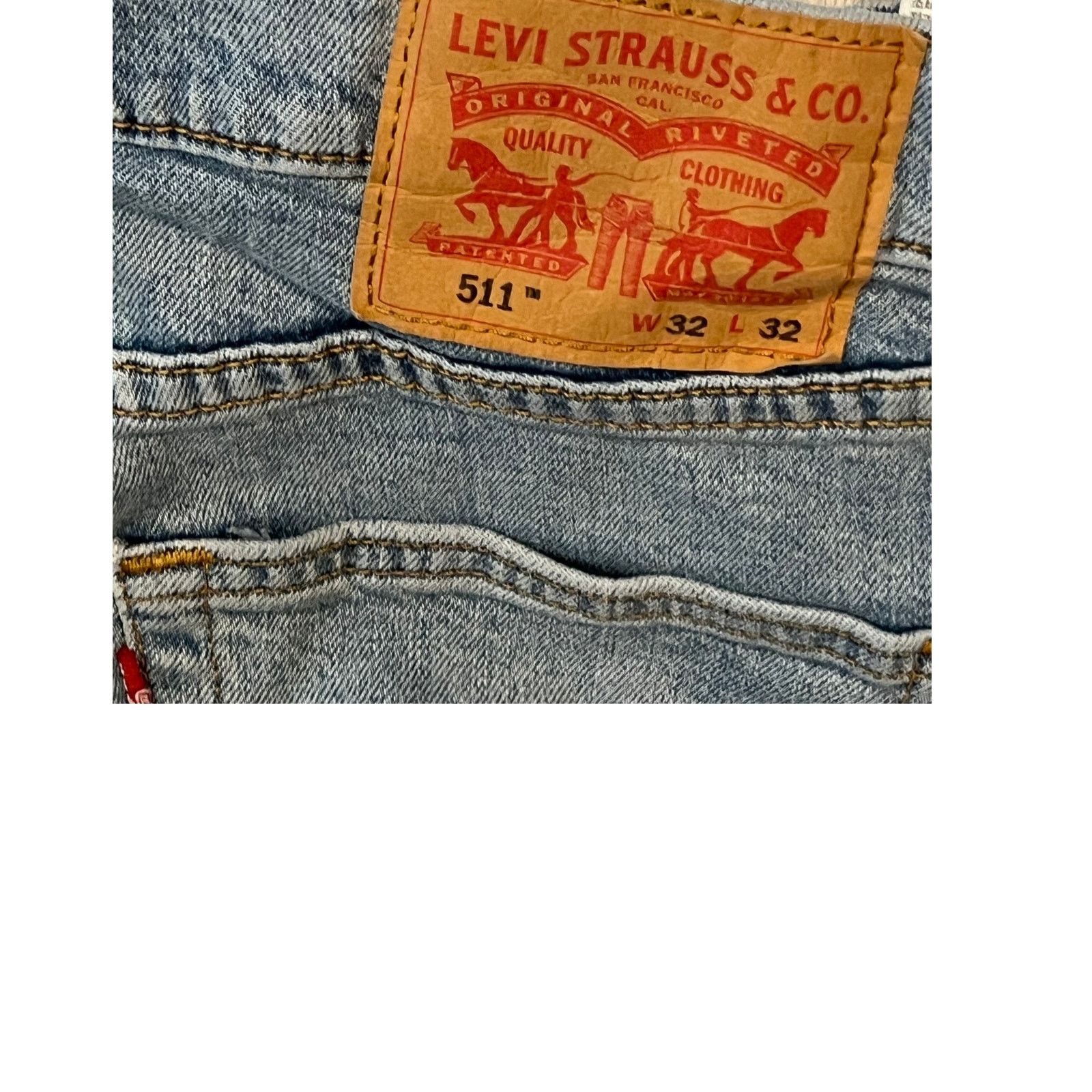 Levi's Levi's 511 Blue Jeans Slim Fit Mens 32x32 Size US 32 / EU 48 - 3 Thumbnail