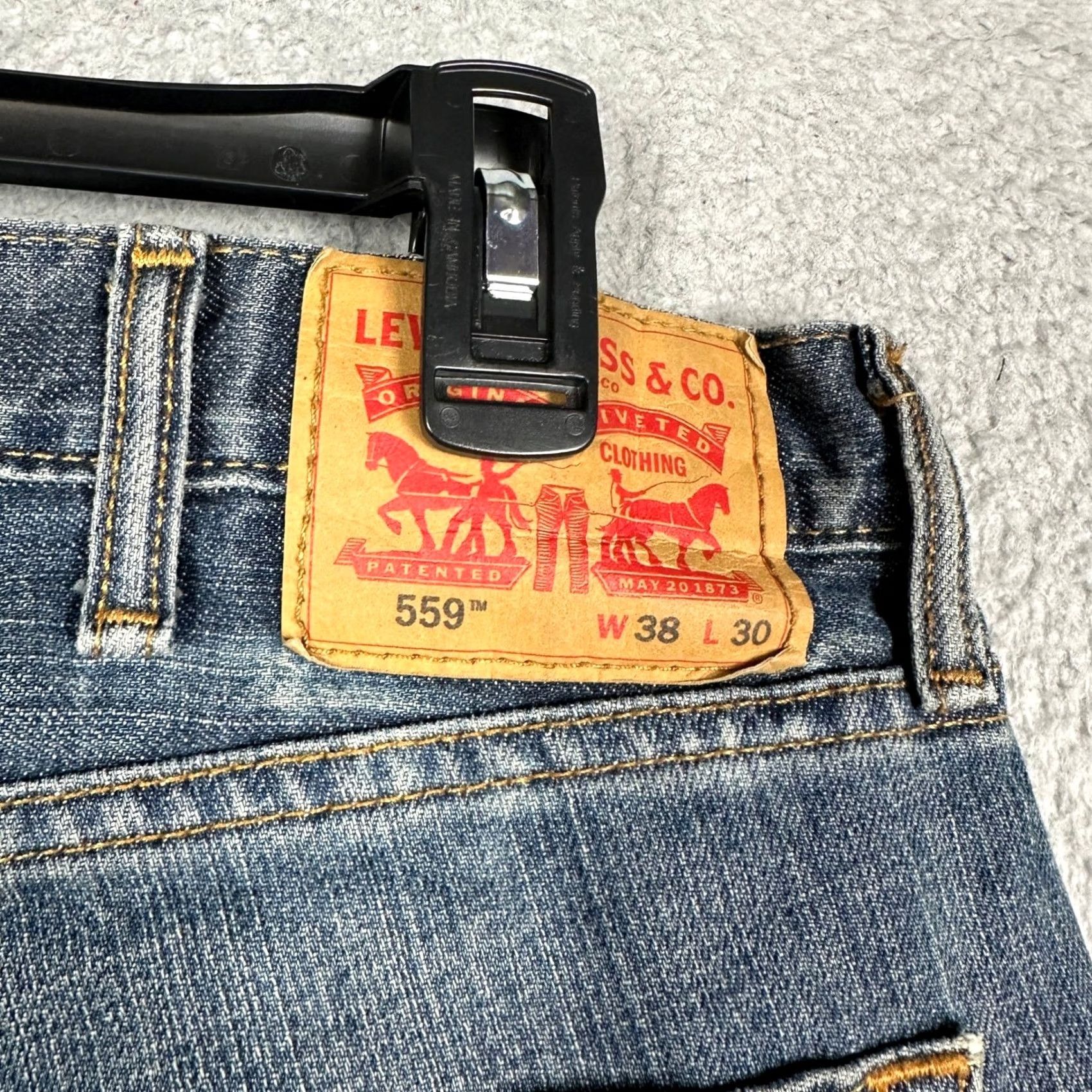Levi's Levi'S 559 Relaxed Straight Jeans Mens 38x30 Blue Denim Medium Wash 00559-2765 - Classic Levi’S Size US 38 / EU 54 - 5 Thumbnail