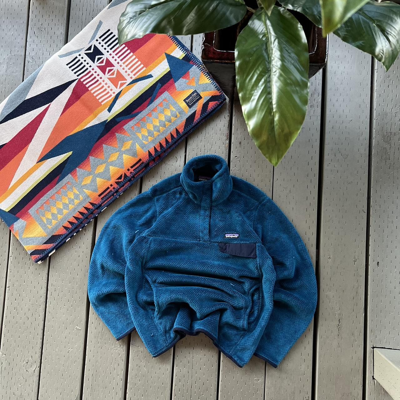 Patagonia Patagonia Fleece Womens Medium Blue Snap-T Deep Pile Size M / US 6-8 / IT 42-44 - 4 Thumbnail