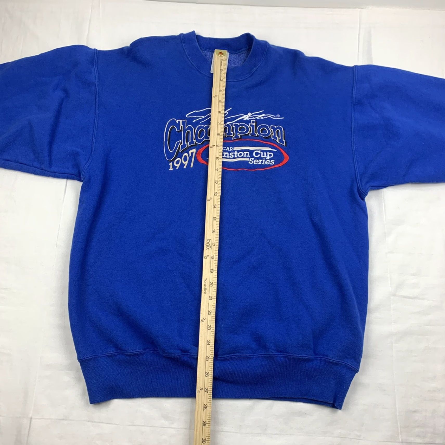 Chase Authentics VINTAGE Winston Cup Champion Sweatshirt Adult XL Blue Jeff Gordon Nascar Shirt Mens 90s Nascar Racing Size US XL / EU 56 / 4 - 4 Thumbnail
