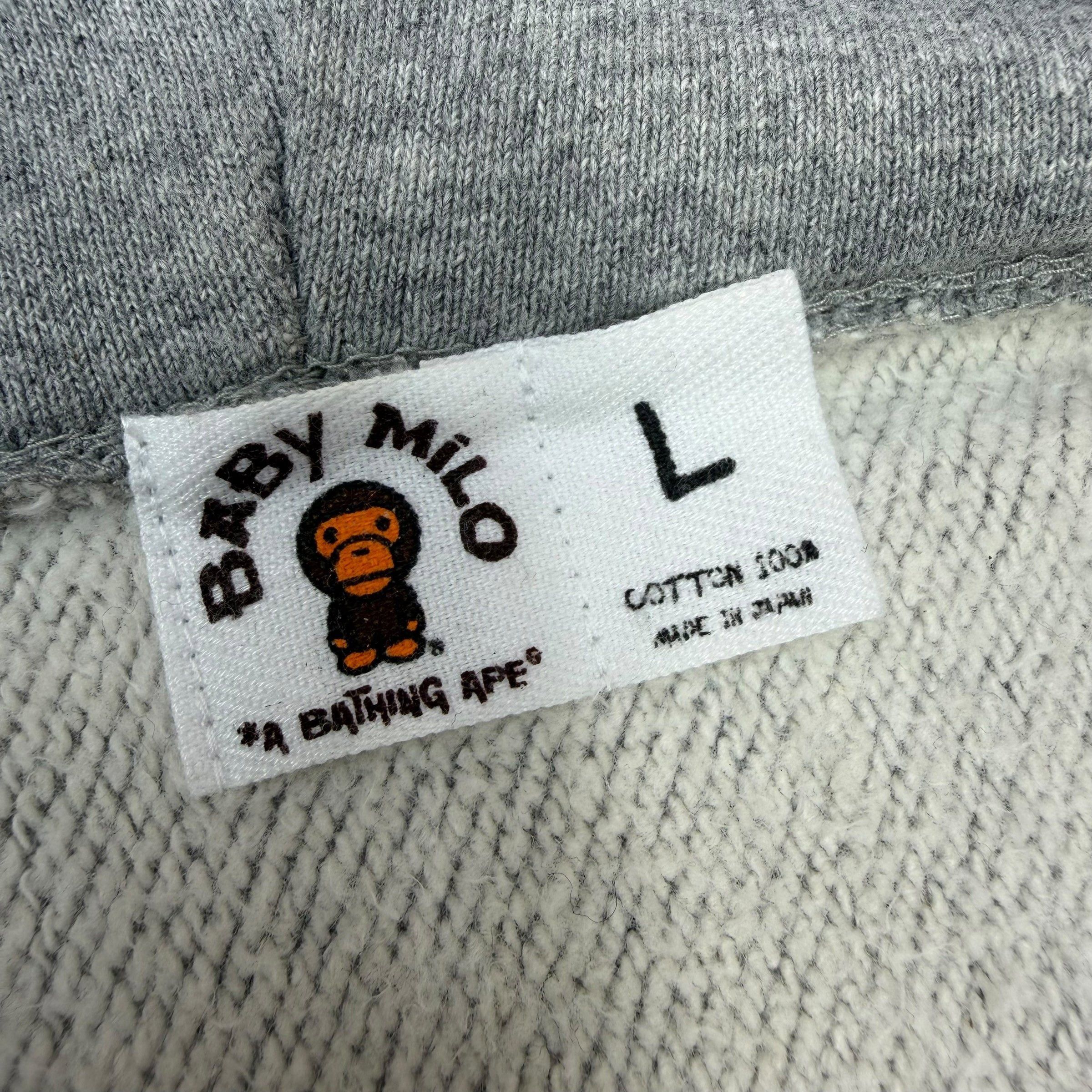 Bape Bape x Kaws Baby Milo Full-Zip Hoodie Grey L Size US L / EU 52-54 / 3 - 5 Thumbnail