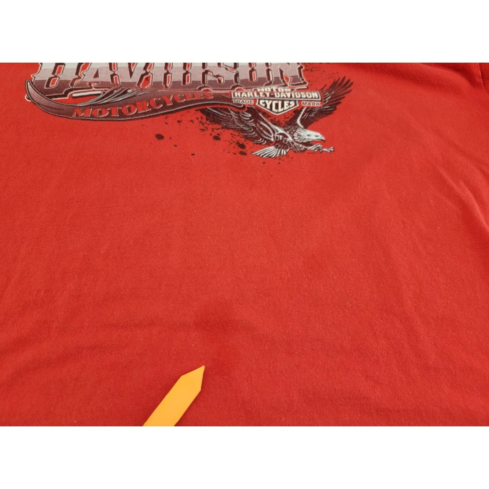 Harley Davidson Harley-Davidson T-Shirt Mens XL Red Short Sleeve Crew Neck Graphic Print Logo Vintage: No, Natchez Trace, Tuscumbia, Alabama Theme Biker, Motorcycle Size US XL / EU 56 / 4 - 3 Thumbnail