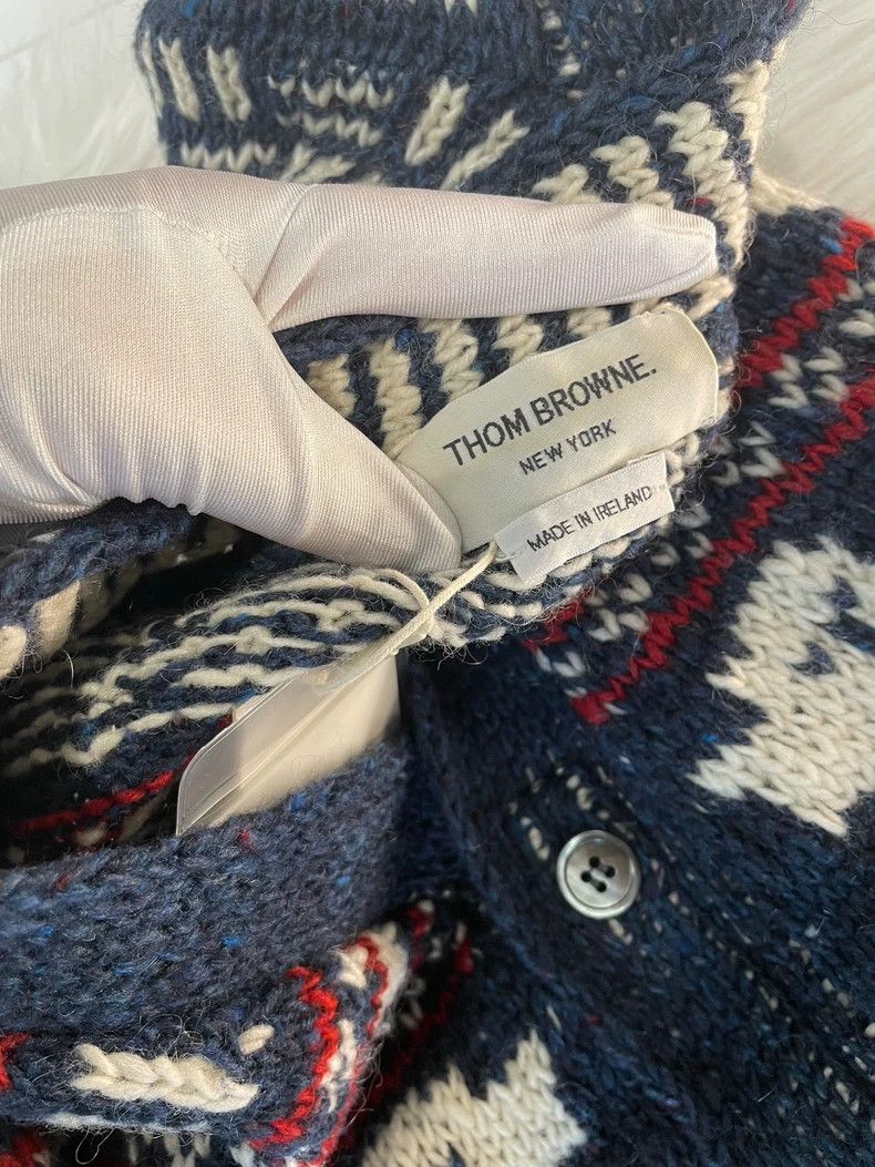 Thom Browne Thom Browne A floral wool sweater Size US XS / EU 42 / 0 - 5 Thumbnail