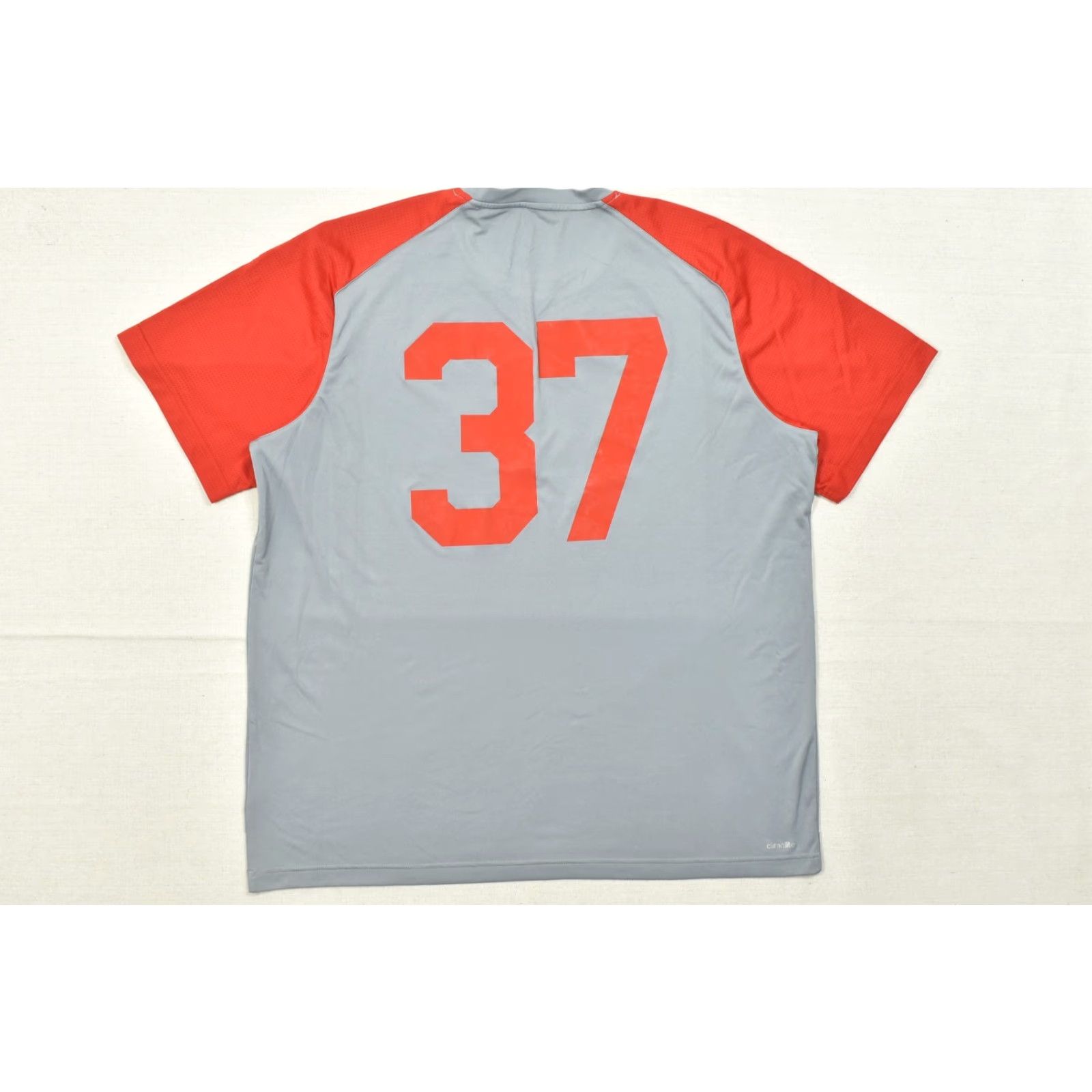 Adidas Adidas Climalite Miami Hurricanes #37 T-Shirt Men 2XL Grey Red Raglan Athletic Size US XXL / EU 58 / 5 - 2 Thumbnail