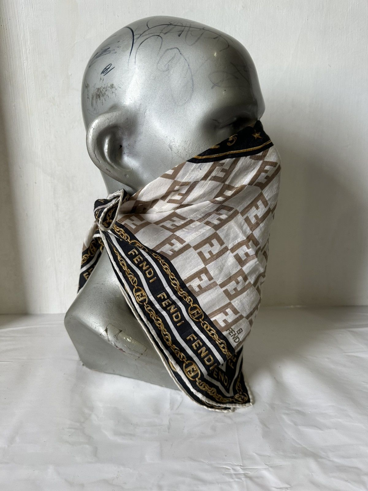 Vintage Vintage Fendi Handkerchief/ Neckerchief/ Bandana Size ONE SIZE - 2 Thumbnail
