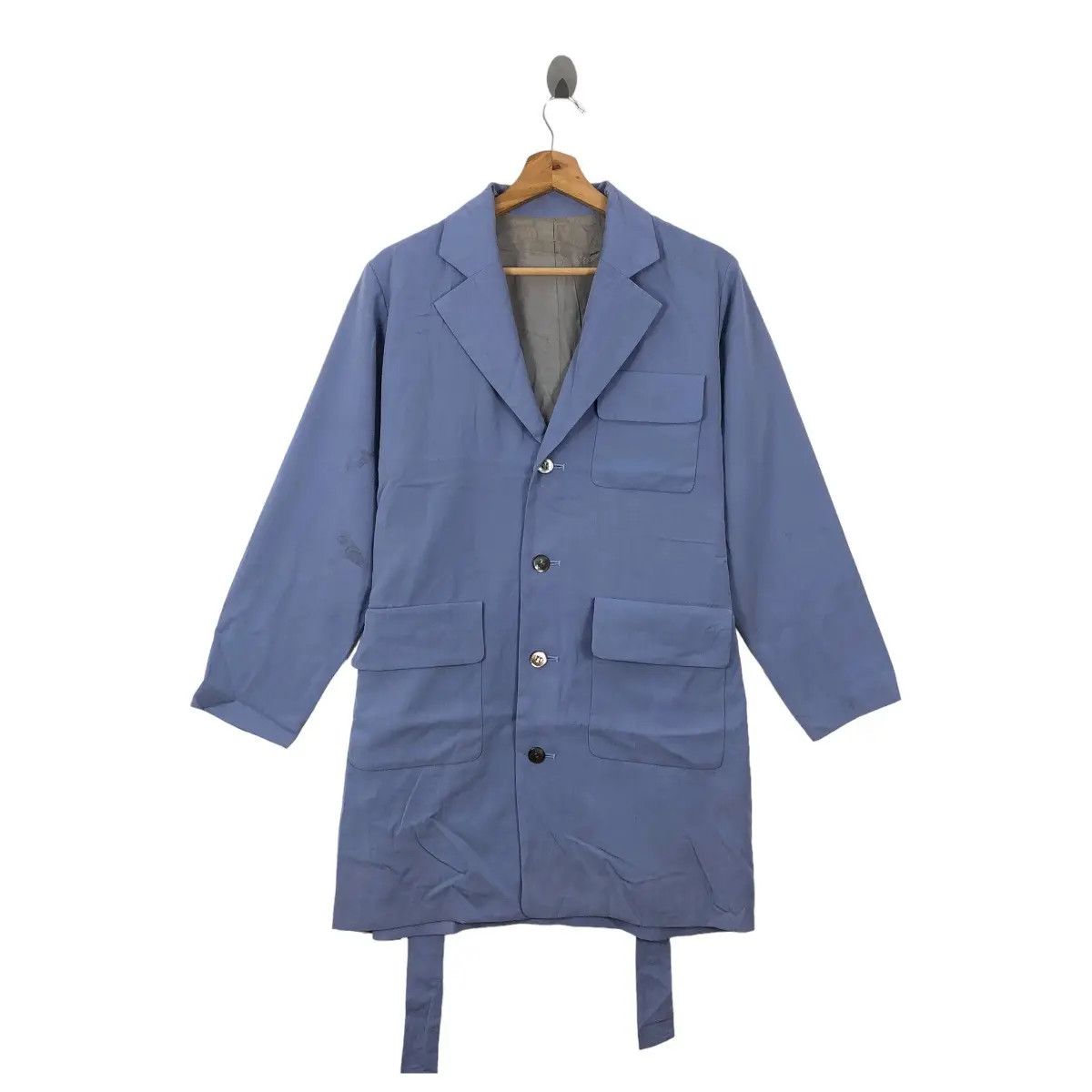 Yohji Yamamoto Vtg YOHJI YAMAMOTO Y’s 1996 Collection Trench Coat Jacket Size M / US 6-8 / IT 42-44 - 6 Thumbnail