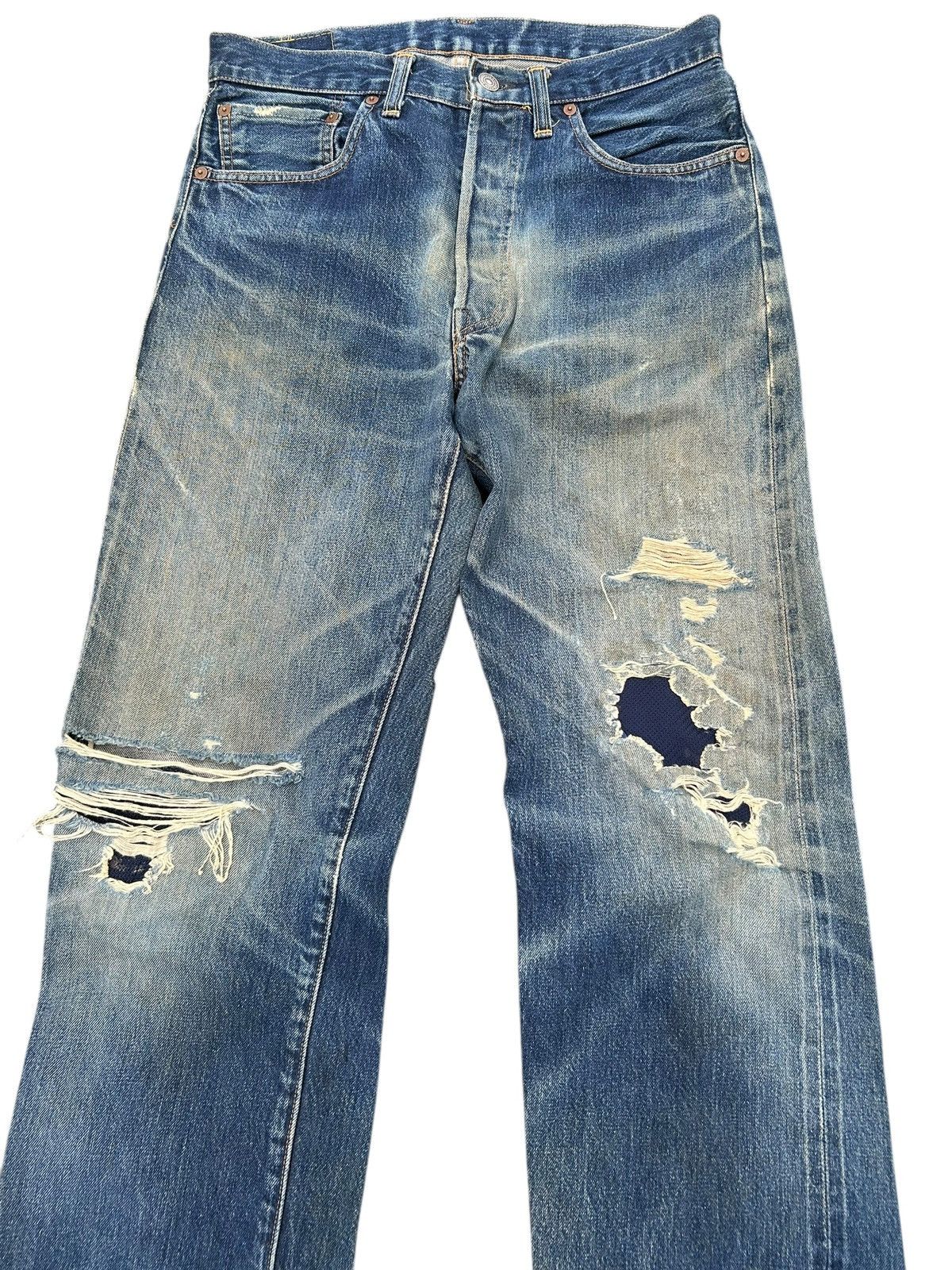 Kapital × Levi's × Vintage Vintage Levi's 501XX Selvedge Reconstructed Repair Denim Size US 31 - 5 Thumbnail