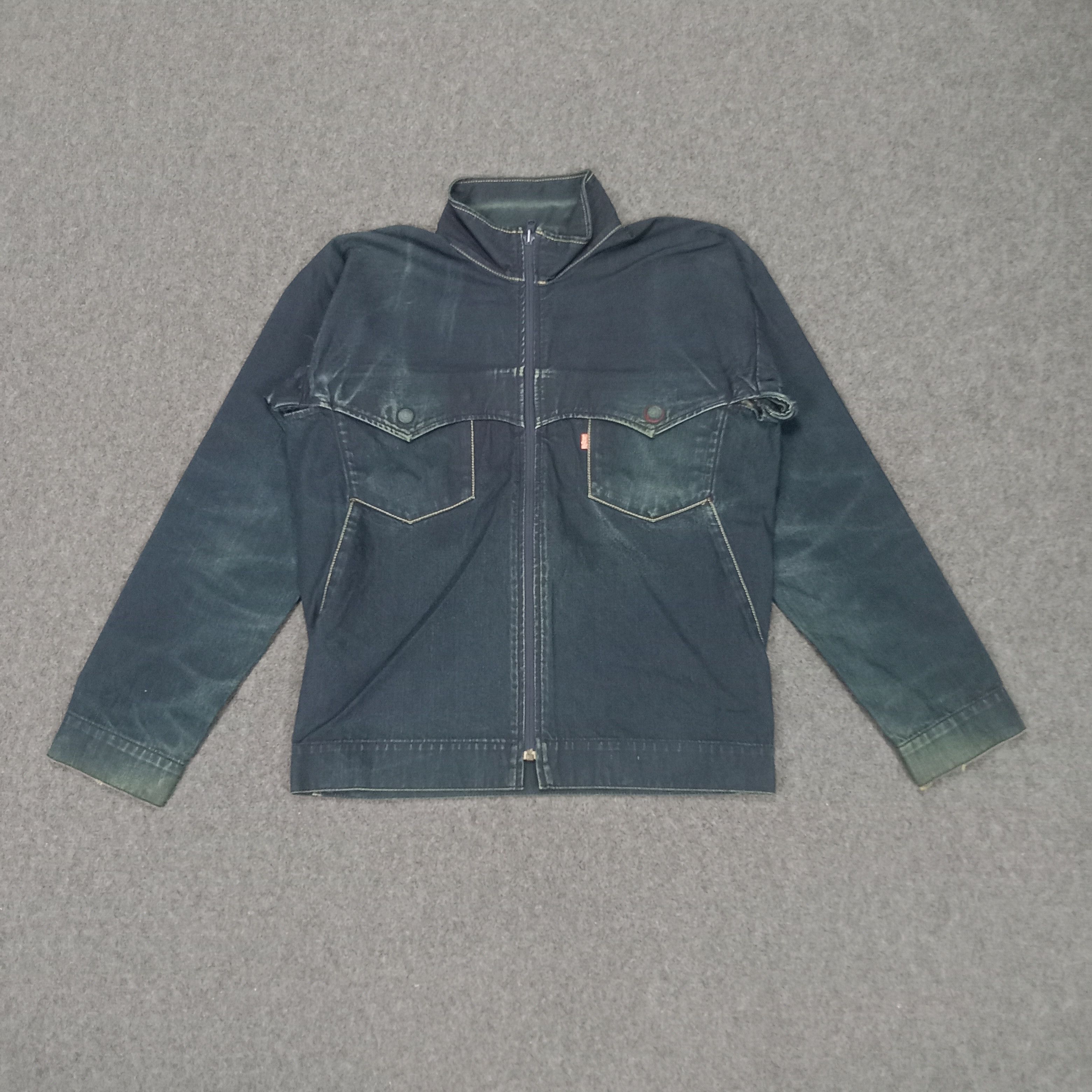 Levi's Strauss & Co Button Denim Bikers Style Jacket