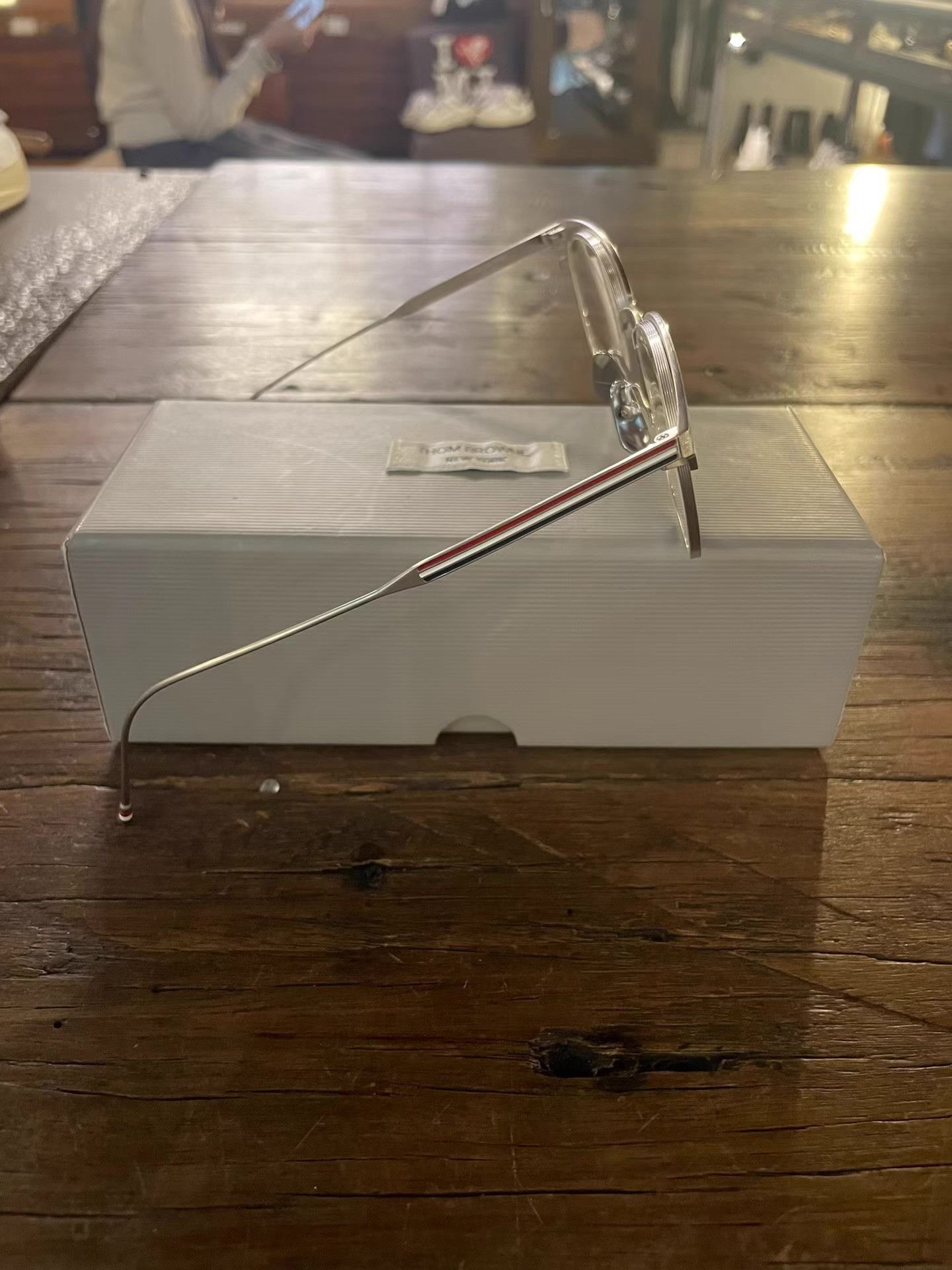 Thom Browne Thom Browne silver frame plain glasses. Ｑ25 Size ONE SIZE - 2 Thumbnail