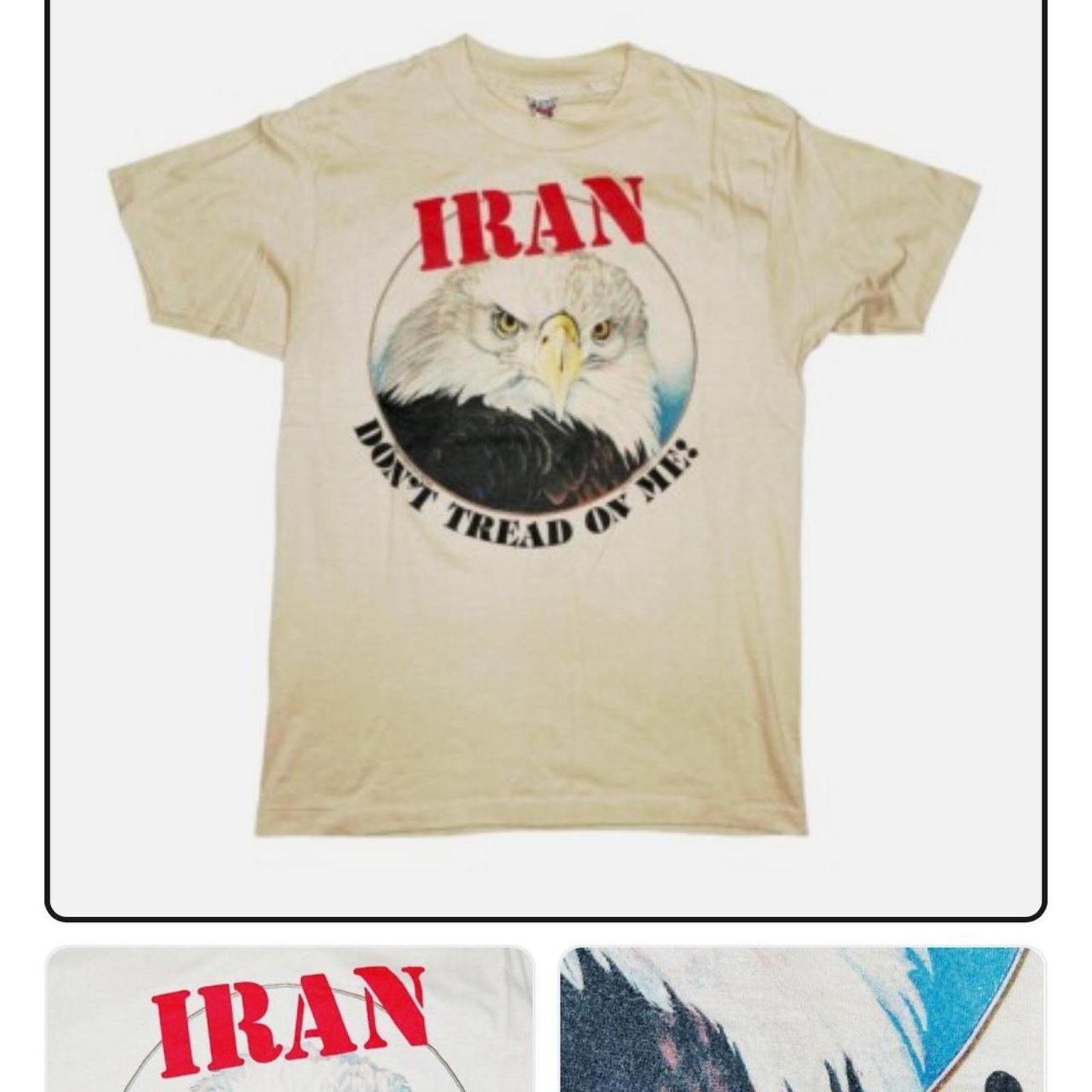 Vintage Vintage 70s Don’t Tread On Me War Bald Eagle Graphic Shirt Size US M / EU 48-50 / 2 - 7 Thumbnail