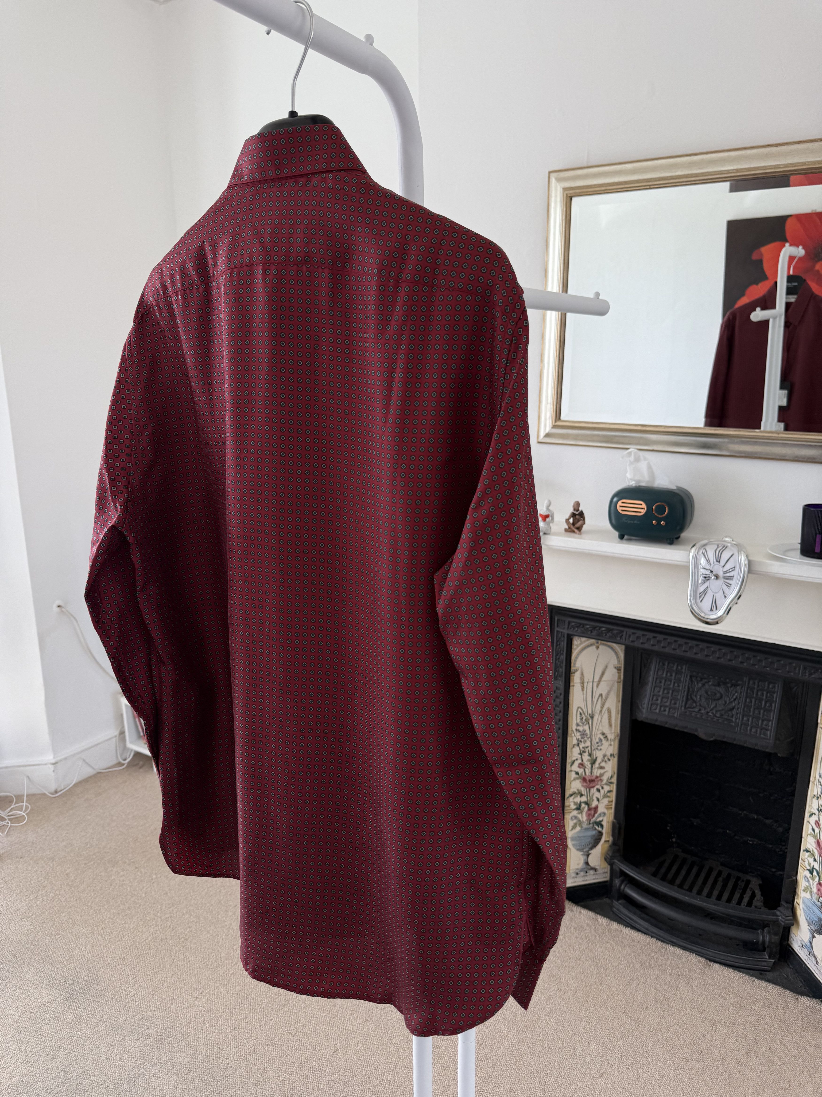 Saint Laurent Paris SS23 Saint Laurent Silk Diamond Shirt Size US M / EU 48-50 / 2 - 3 Thumbnail