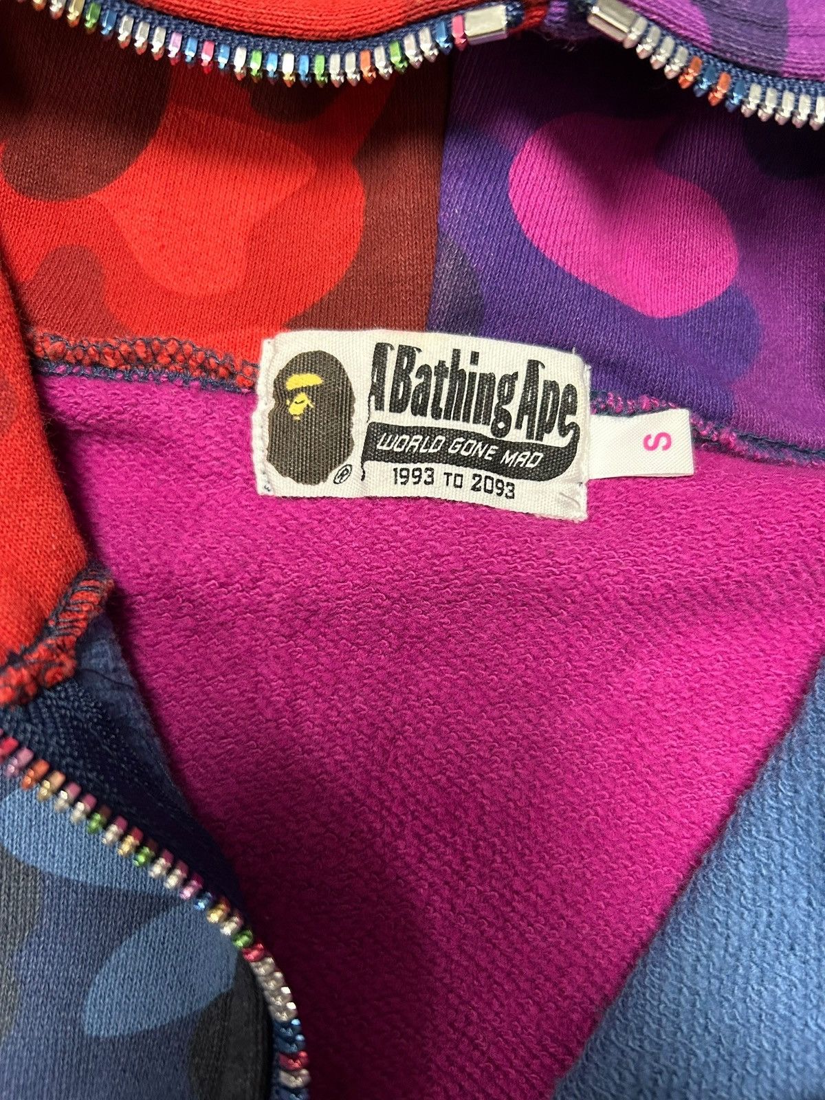 Bape Bape Multi Color Camo Full Zip Hoodie - Small Size US S / EU 44-46 / 1 - 4 Thumbnail