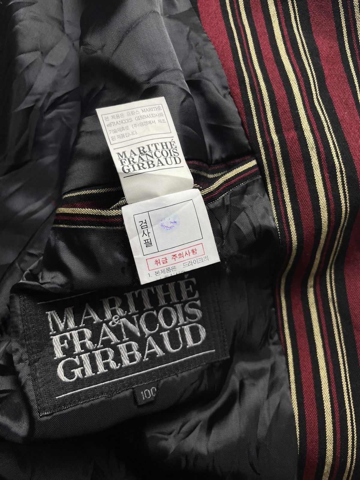 Marithe + Francois Girbaud Vintage Marithe Francois Girbaud pin-stripe blazer Size US L / EU 52-54 / 3 - 8 Thumbnail