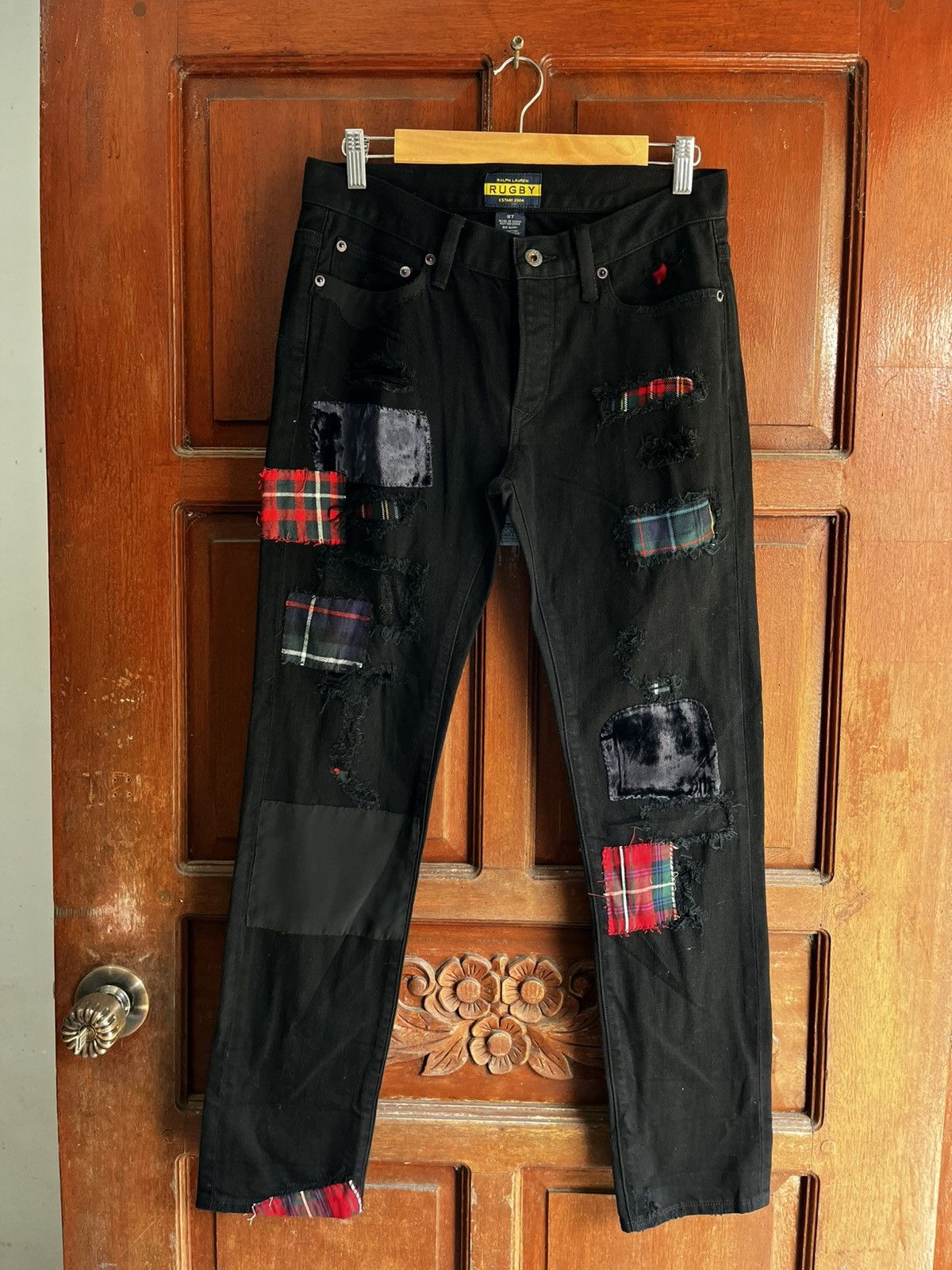 RALPH LAUREN RUGBY PATCHWORK PANTS