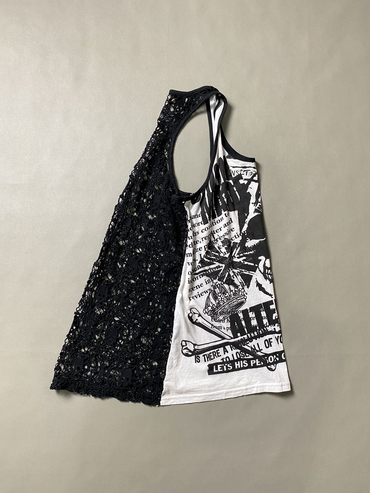 14th Addiction × If Six Was Nine × KMRii Sky Bomber Poem Skull Punk Hybrid Sleeveless Size US M / EU 48-50 / 2 - 5 Thumbnail