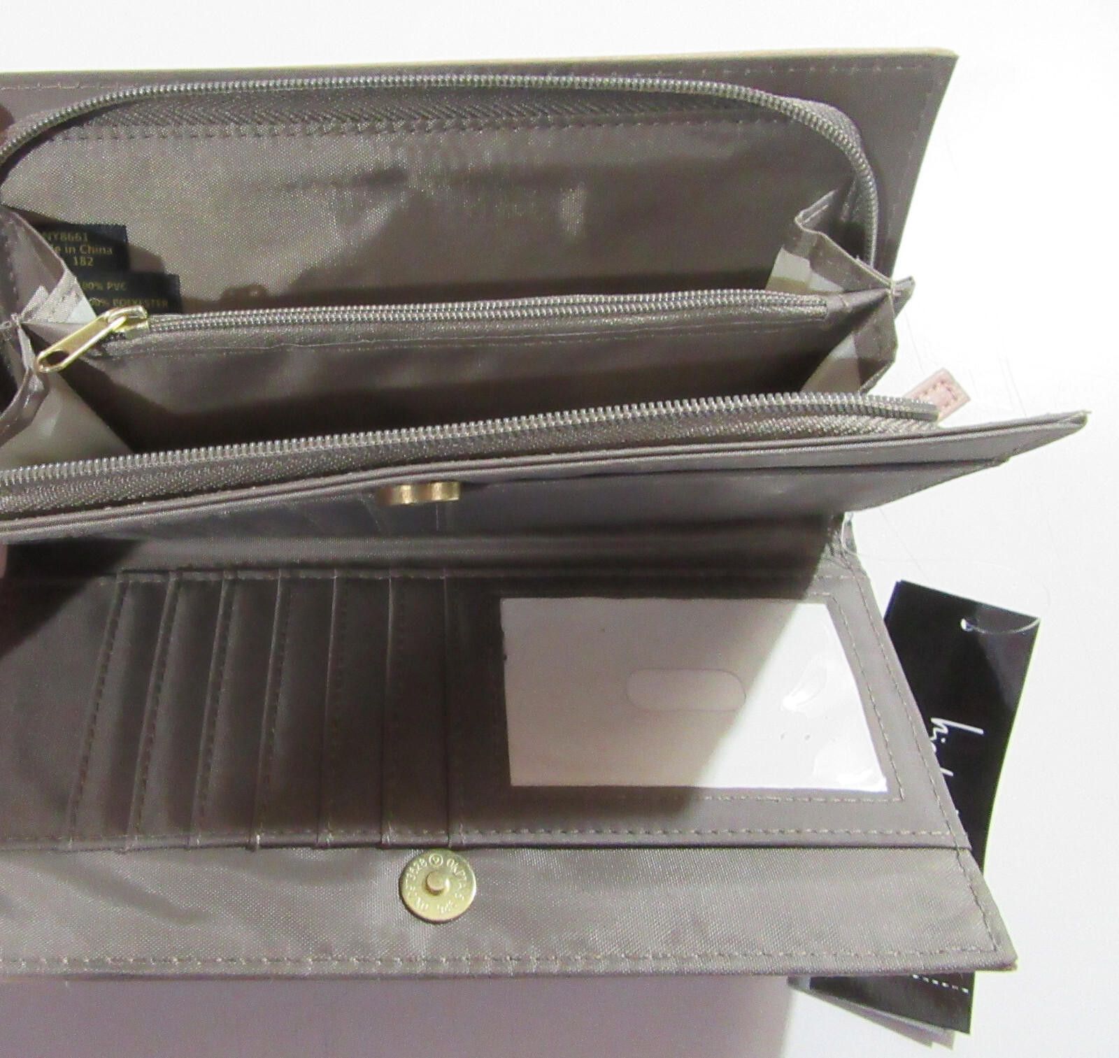 Nicole Miller Nicole Miller Womens Cosette Wallet NWT Dusty Slate/Celedon Size ONE SIZE - 9 Thumbnail