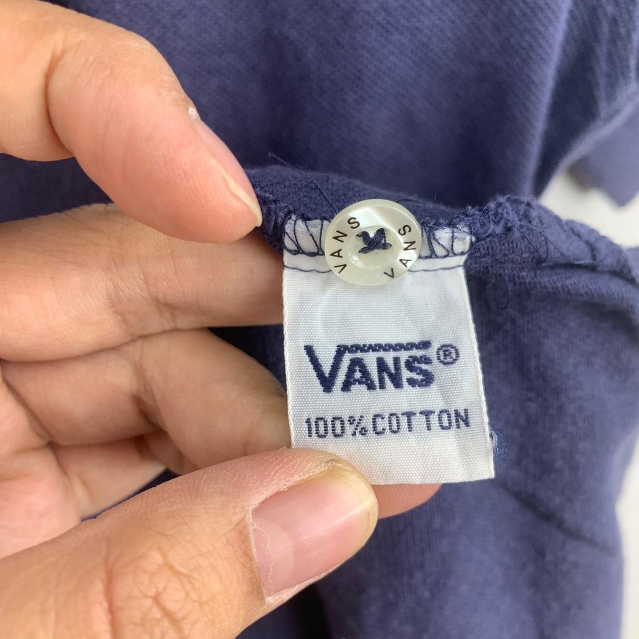 Vintage Vintage VANS OFF THE WALL Skateboard Polo Tee Shirt Size US M / EU 48-50 / 2 - 8 Thumbnail