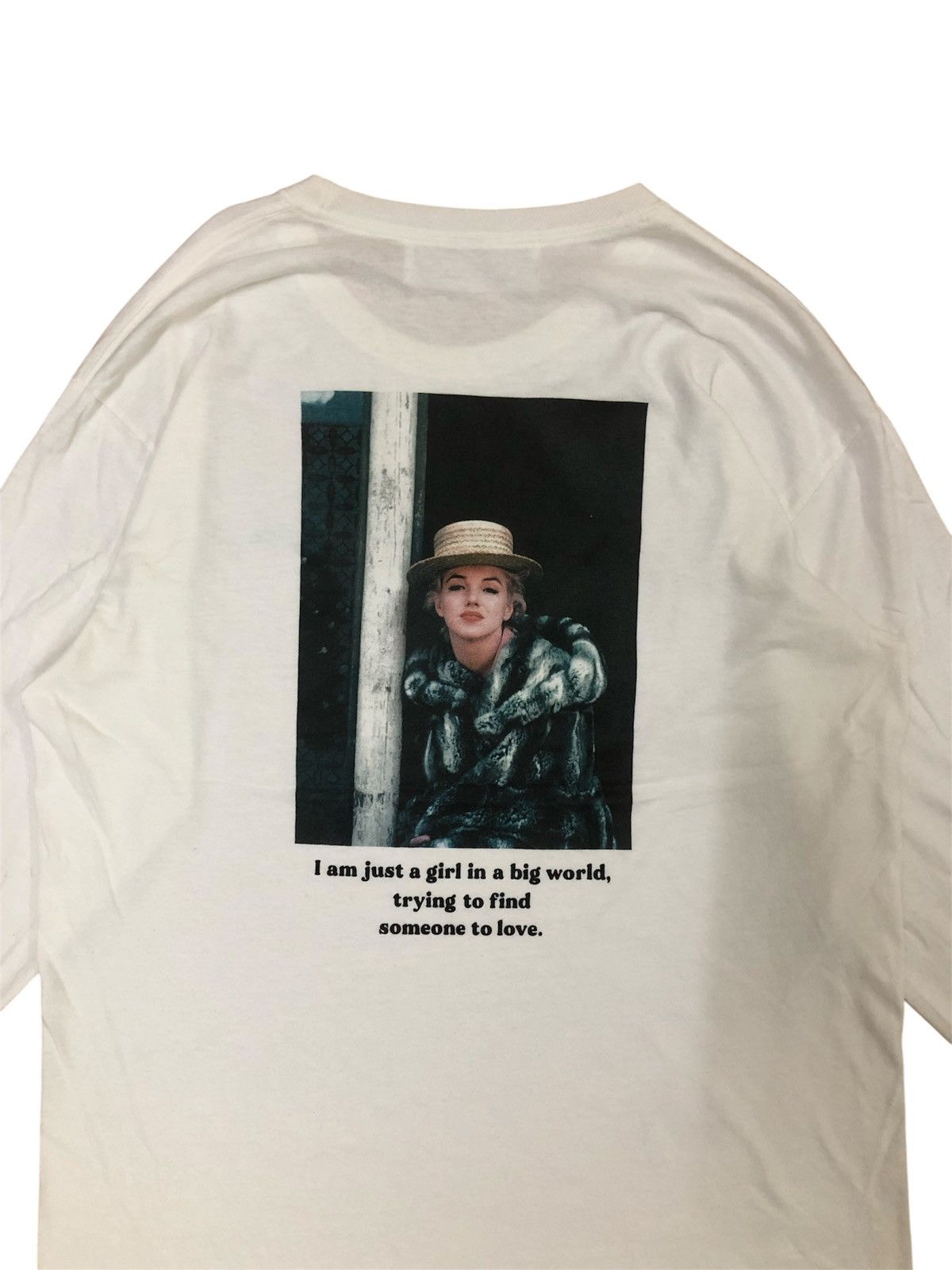 Vintage Vintage y2k Marily Monroe Graphic Long Sleeve Tee Size US L / EU 52-54 / 3 - 4 Thumbnail