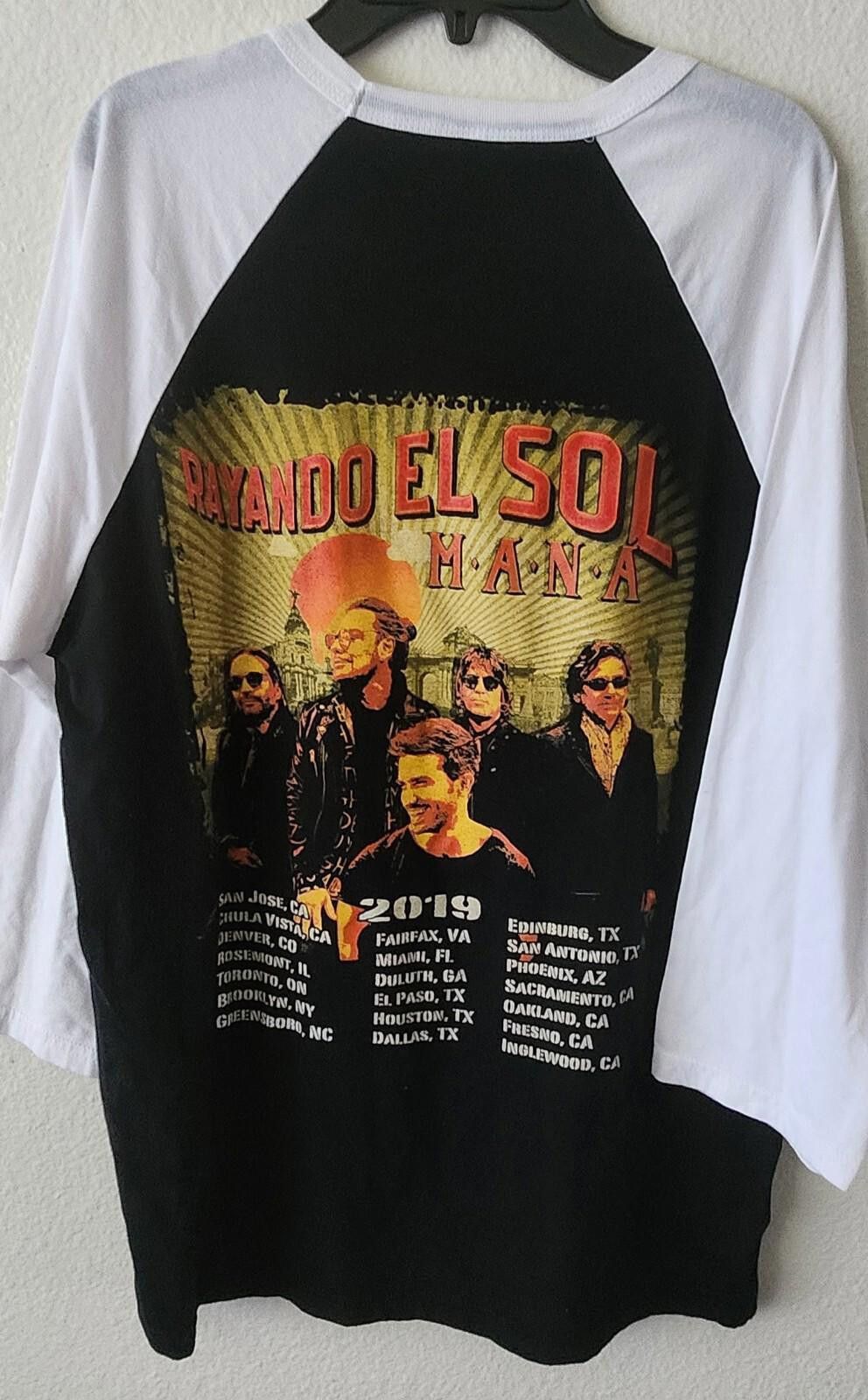Tornado Mart mana rayando el sol tour basebal t shirt 3/4 sleeves Size US XL / EU 56 / 4 - 2 Thumbnail