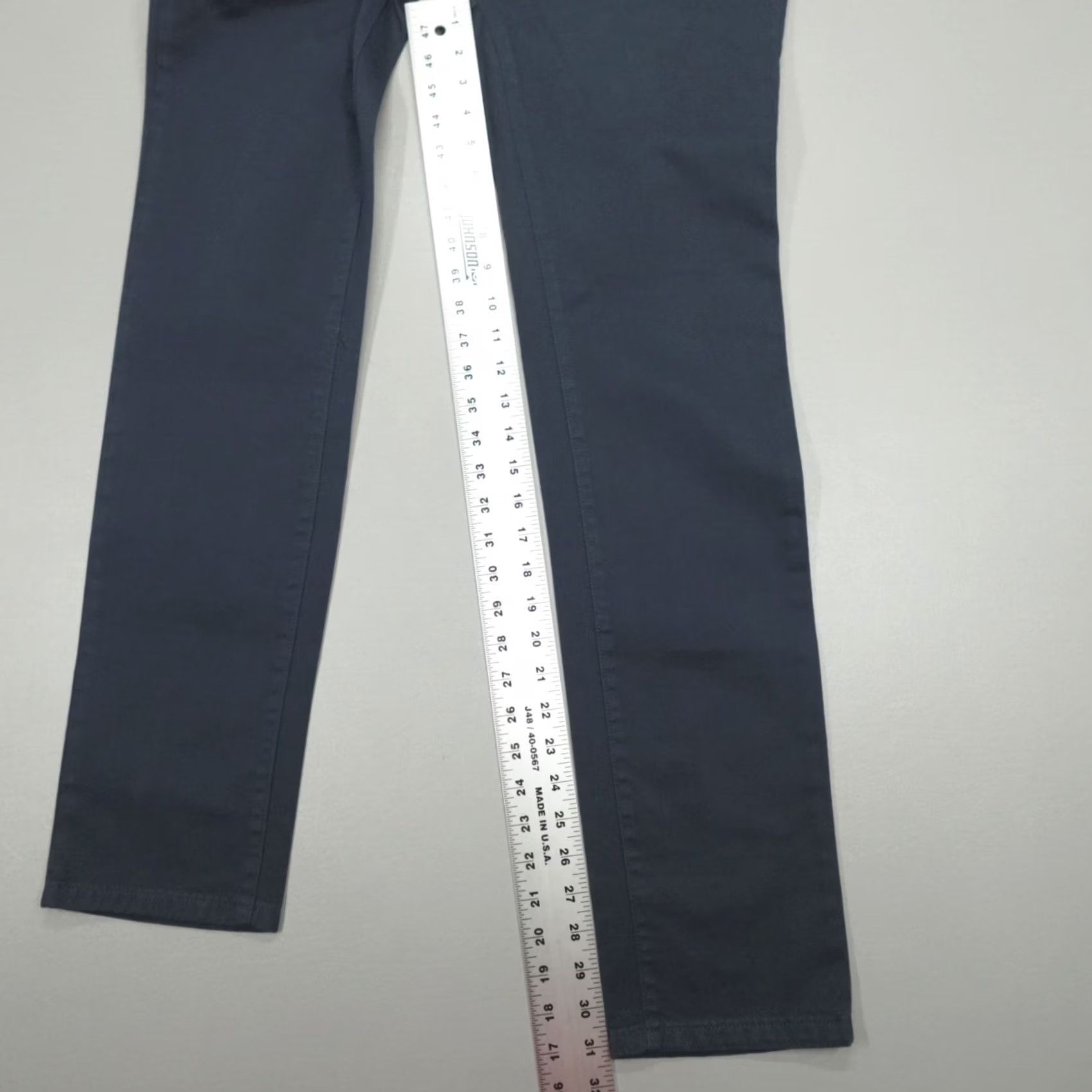 Outerknown Outerknown Slim Fit Roamer Chino Pant Men's Size 28 100% Organic Cotton MRN Blue, Slim, Chino, Pants, Regular, Casual, Workwear, Logo, Blue, 31 Inseam Size US 28 / EU 44 - 7 Thumbnail