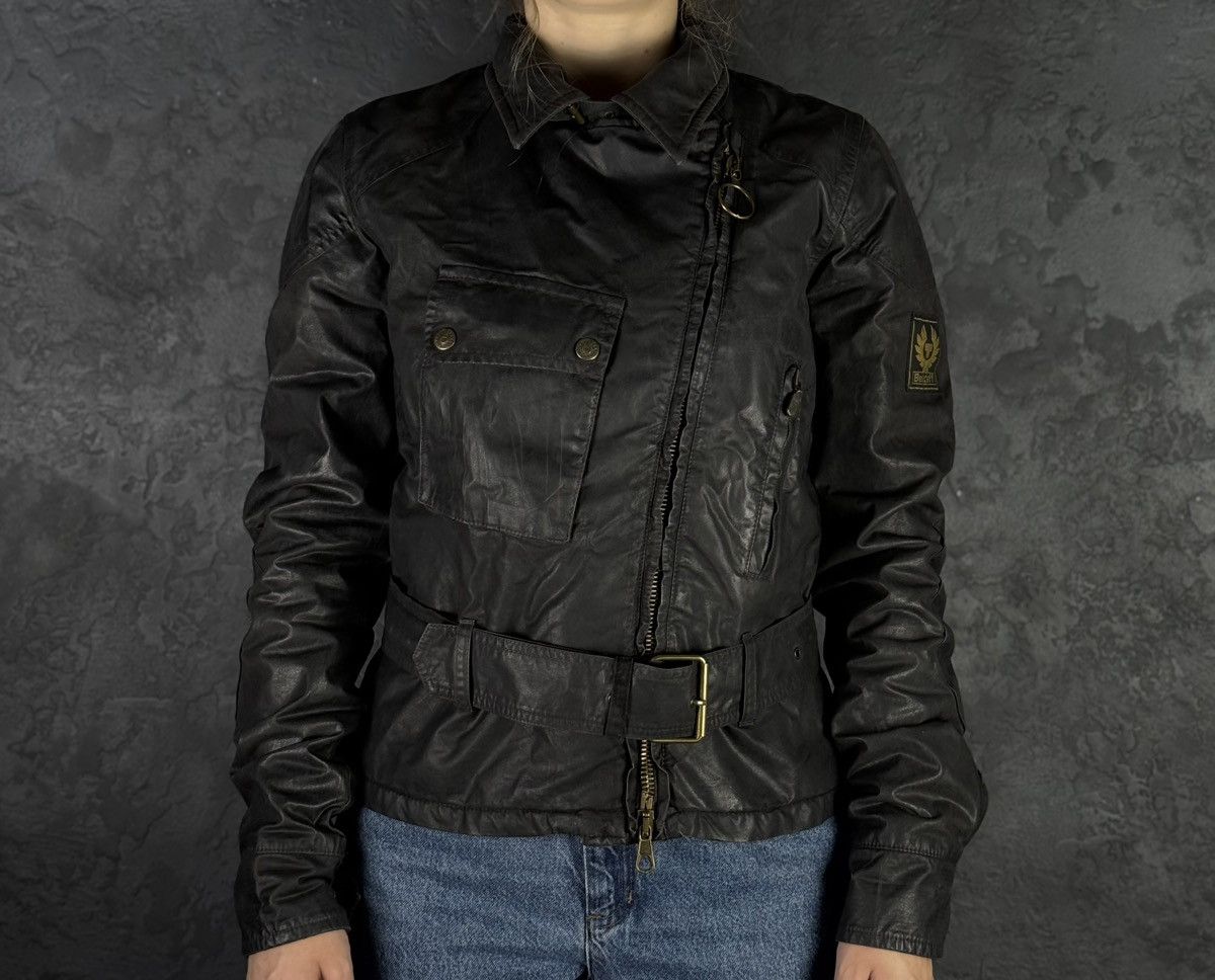 Belstaff Belstaff Sammy Miller Gold Label Women’s Wax Belted Jacket Size M / US 6-8 / IT 42-44 - 3 Thumbnail