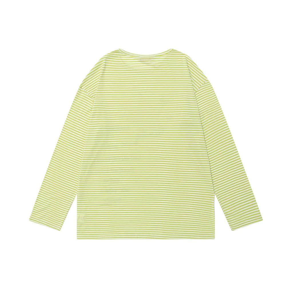 Japanese Brand Men's street loose casual fun striped long-sleeved T-shirt Size US M / EU 48-50 / 2 - 2 Thumbnail