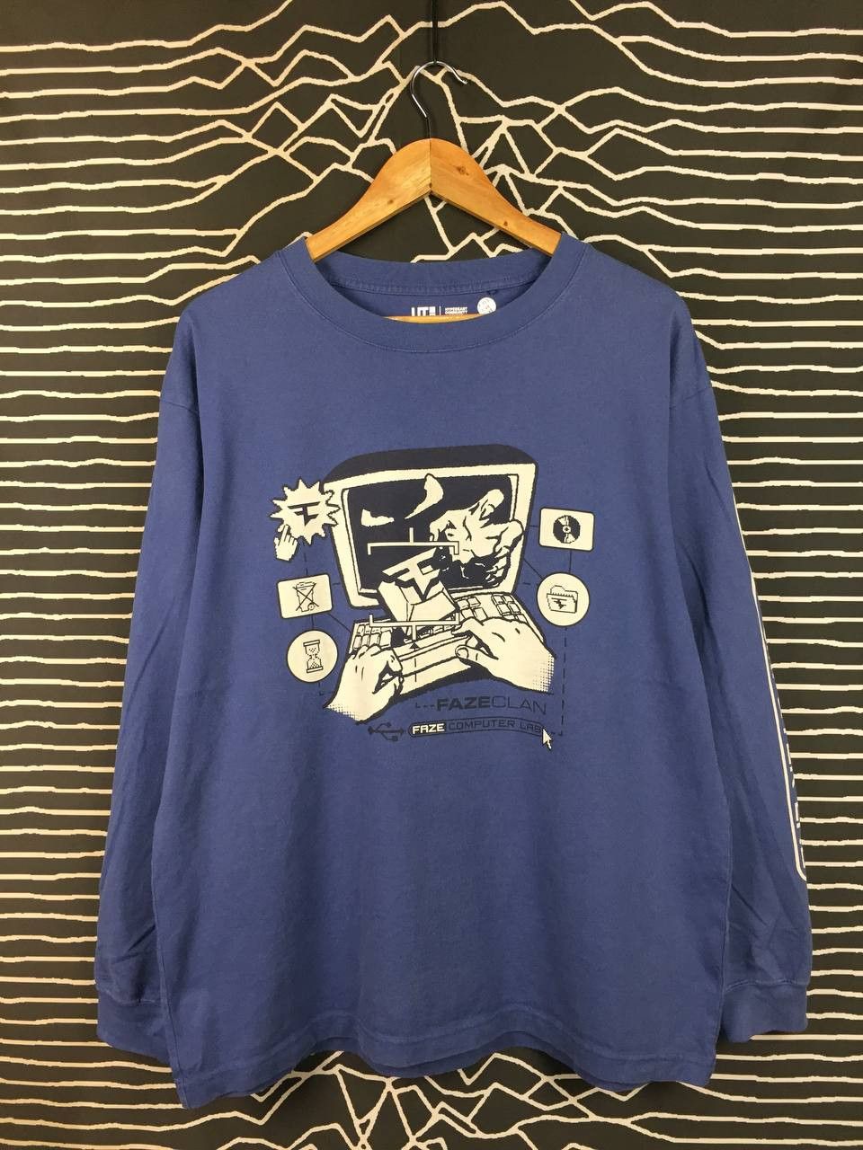 Uniqlo Uniqlo FaZe Clan Hypebeast Community Center Long Sleeve Tee Size US L / EU 52-54 / 3 - 1 Thumbnail