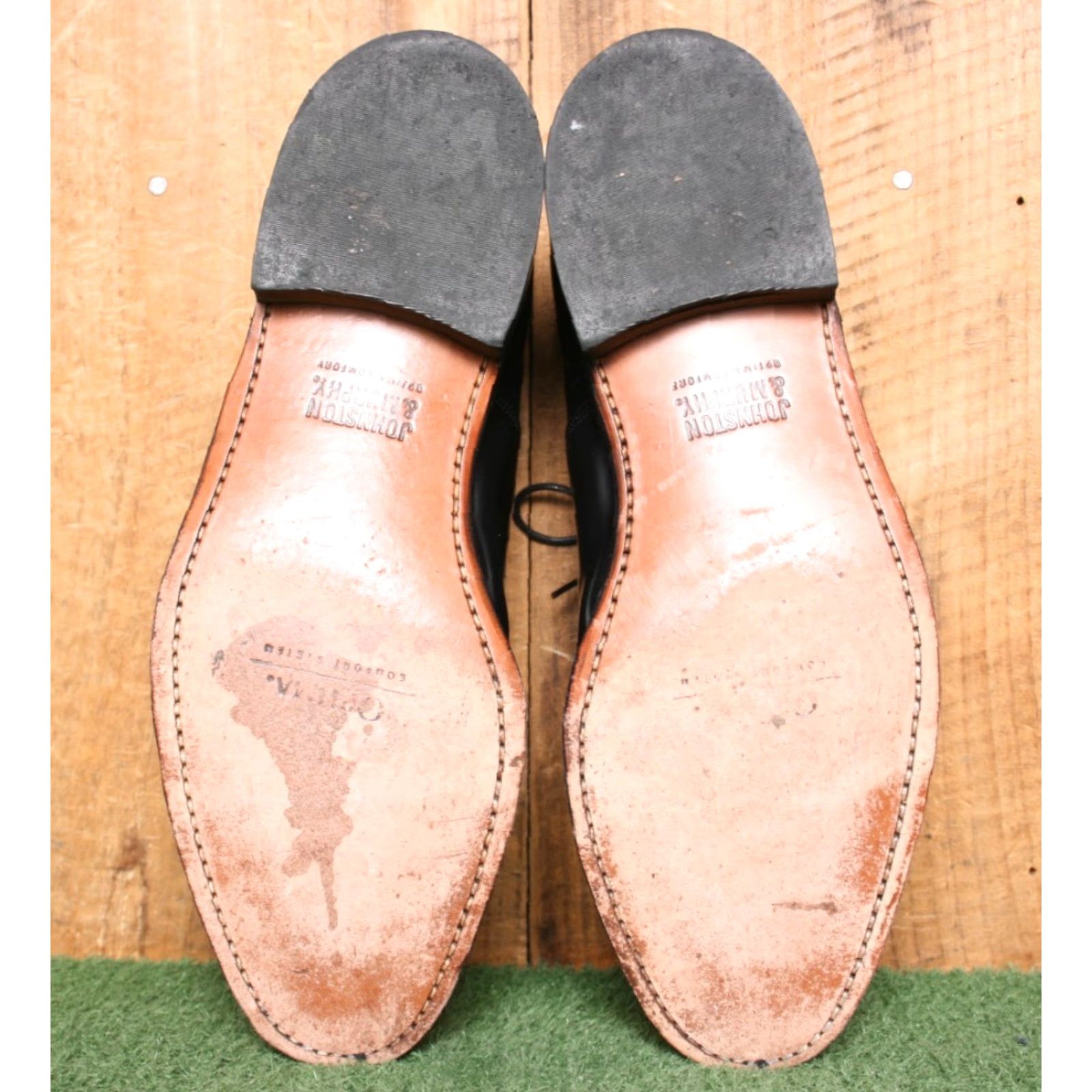 Johnston & Murphy JOHNSTON & MURPHY Optima Black Leather Cap Toe Oxfords Dress Shoes Sz. 8D Mens Size ONE SIZE - 5 Thumbnail