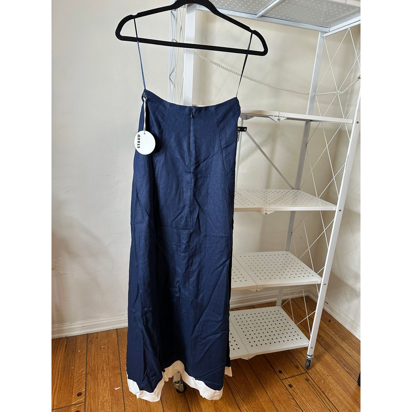Staud Authentic Staud luciana skirt navy Size 24" / US 00 / IT 34 - 3 Thumbnail