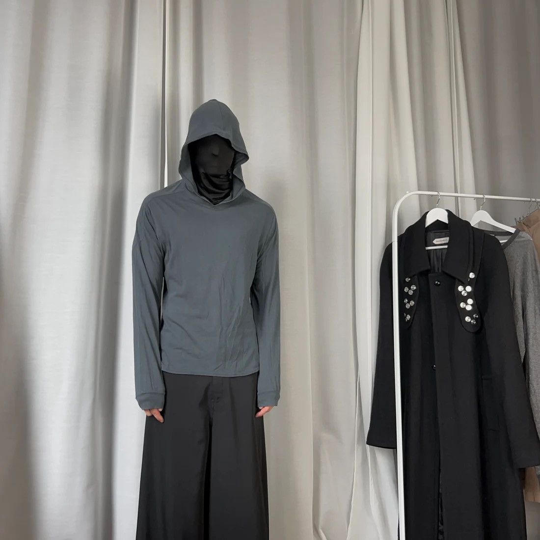Dries Van Noten Dries Van Noten Panelled Modal Hoodie Size US M / EU 48-50 / 2 - 2 Thumbnail