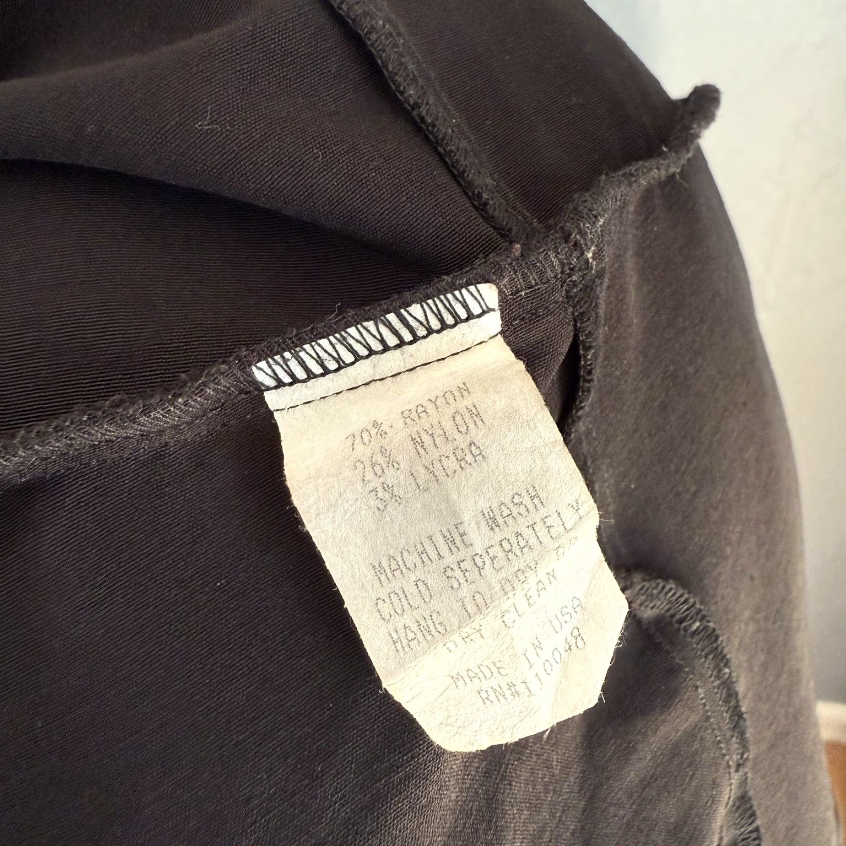 Vintage VINTAGE Noblu A-Line Black Jacket Artsy Lagenlook Jacket Women S Black Pockets Zip Front Tie Neck Collar Light Weight Size S / US 4 / IT 40 - 7 Thumbnail