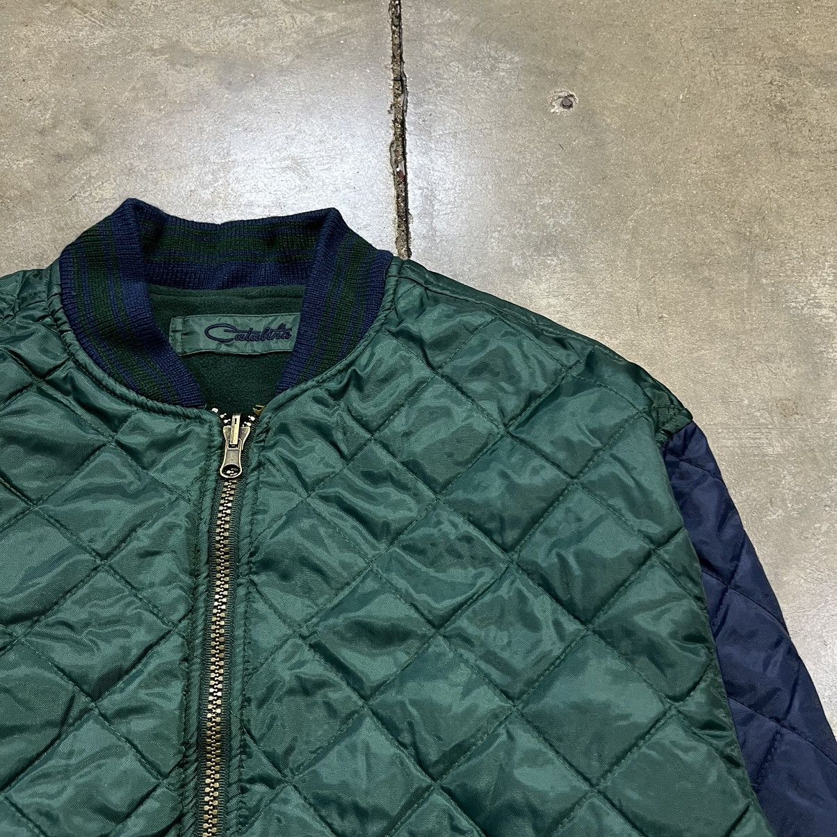 Catalina × Vintage Vintage 90s Catalina Quilted Bomber Jacket Puffer Reversible Size US L / EU 52-54 / 3 - 3 Thumbnail