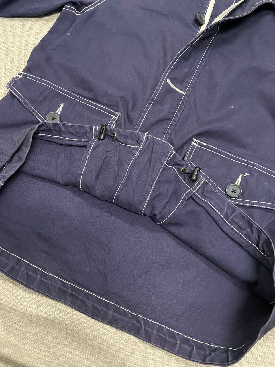 Blue Blue Japan × Buzz Rickson's × Global Work Global Work Duck Canvas Indigo Hooded Jacket Size US M / EU 48-50 / 2 - 6 Thumbnail