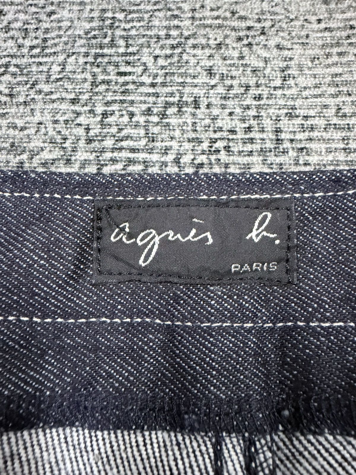 agnes b. Vtg🔥agnes.b Raw Indigo denim Mini Skirt Made In France Size 25" / US 0 / IT 36 - 23 Thumbnail