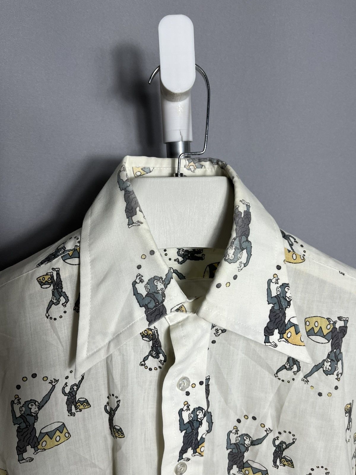 Brutus Brutus shirt button up 1970s woman’s monkey slim monogram Size XL / US 12-14 / IT 48-50 - 4 Thumbnail