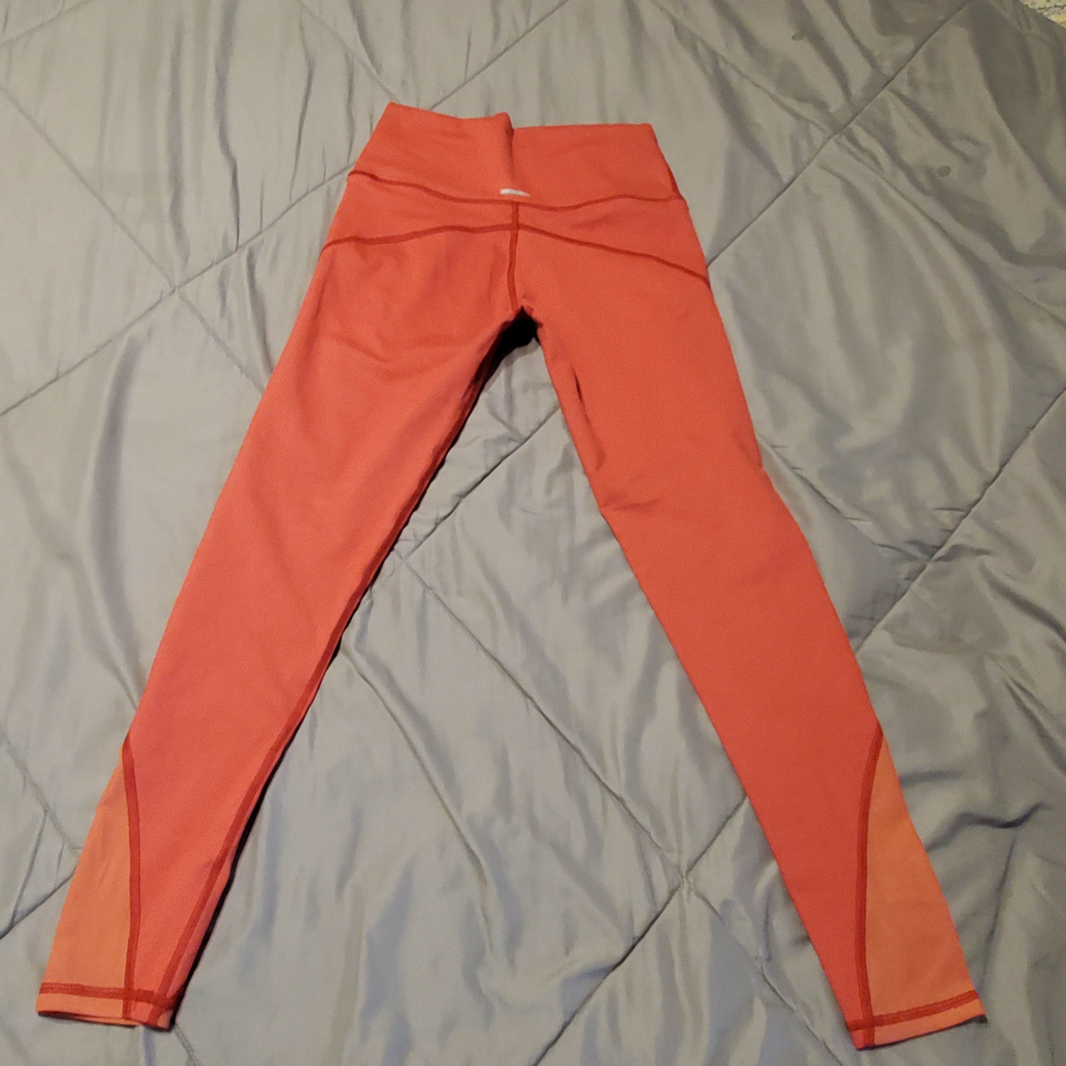 Other Aerie Orange Active Leggings SZ:M Size 27" / US 4 / IT 40 - 4 Thumbnail