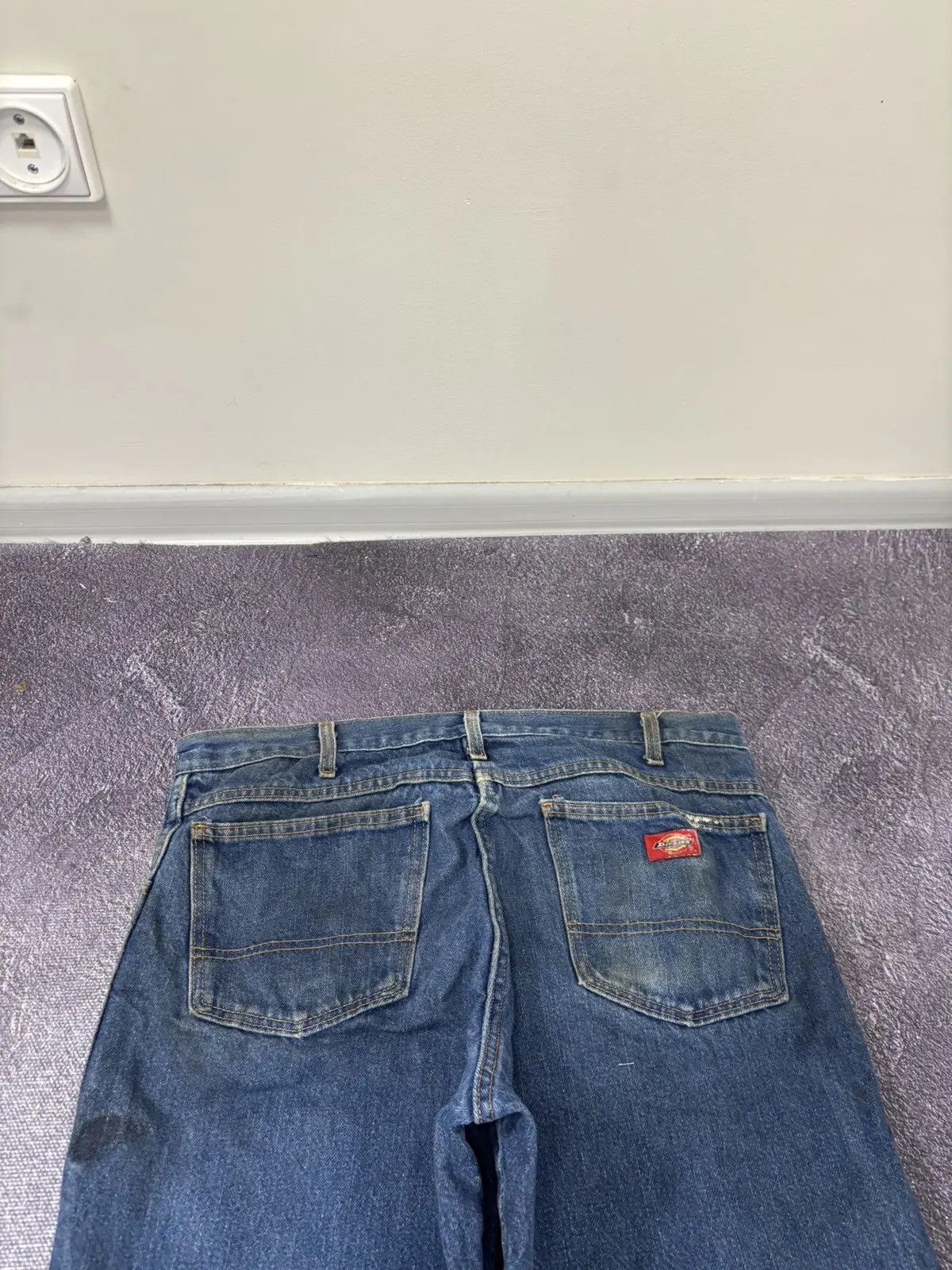 Dickies × Vintage Vintage Dickies Distressed Denim Blue Hype Work Jeans Size US 36 / EU 52 - 6 Thumbnail