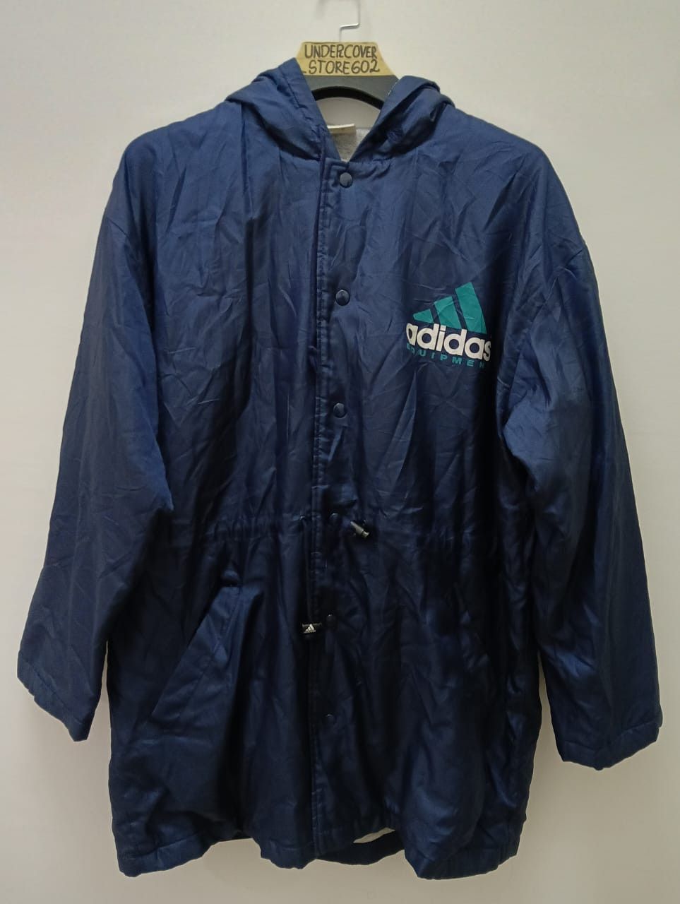 Vintage 🔥Vintage 90s Adidas Equipment Hooded Button Up Japan Size US XL / EU 56 / 4 - 8 Thumbnail