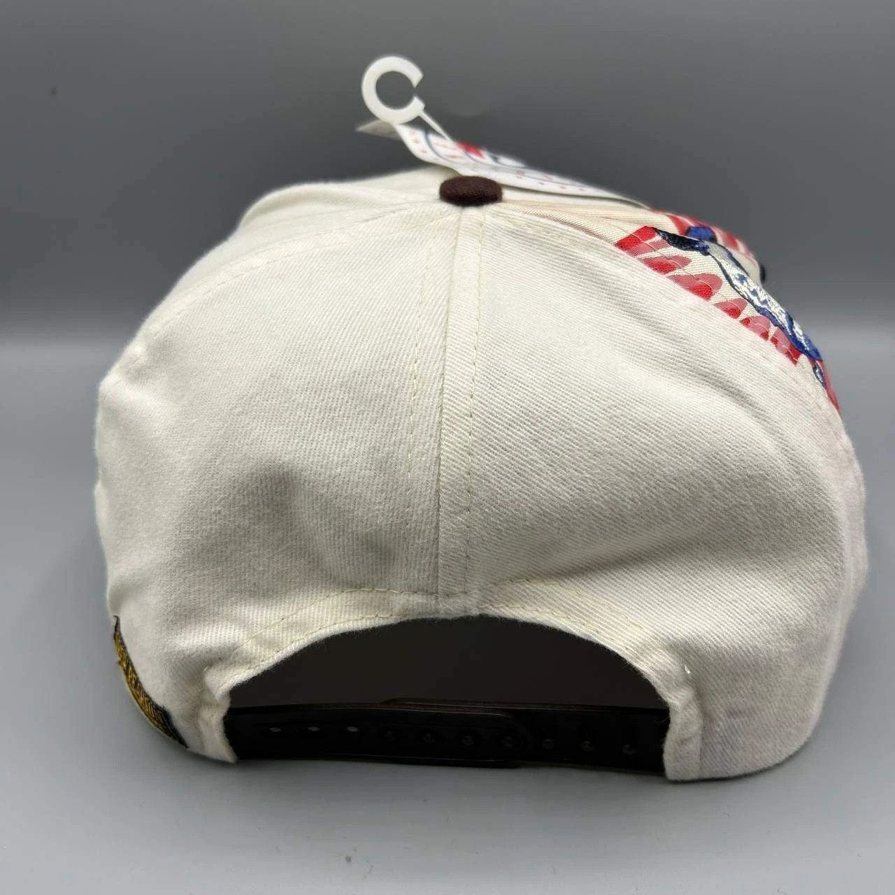 Drew Pearson MLB Champions Hat Men White Brown Snap Back Cap Cotton New Size ONE SIZE - 8 Thumbnail