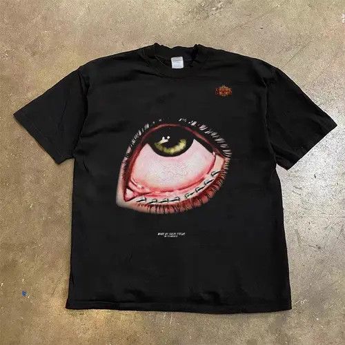 VIBE Hip Hop Punk Eye Print Casual Short Sleeve T-Shirt Size US S / EU 44-46 / 1 - 1 Thumbnail