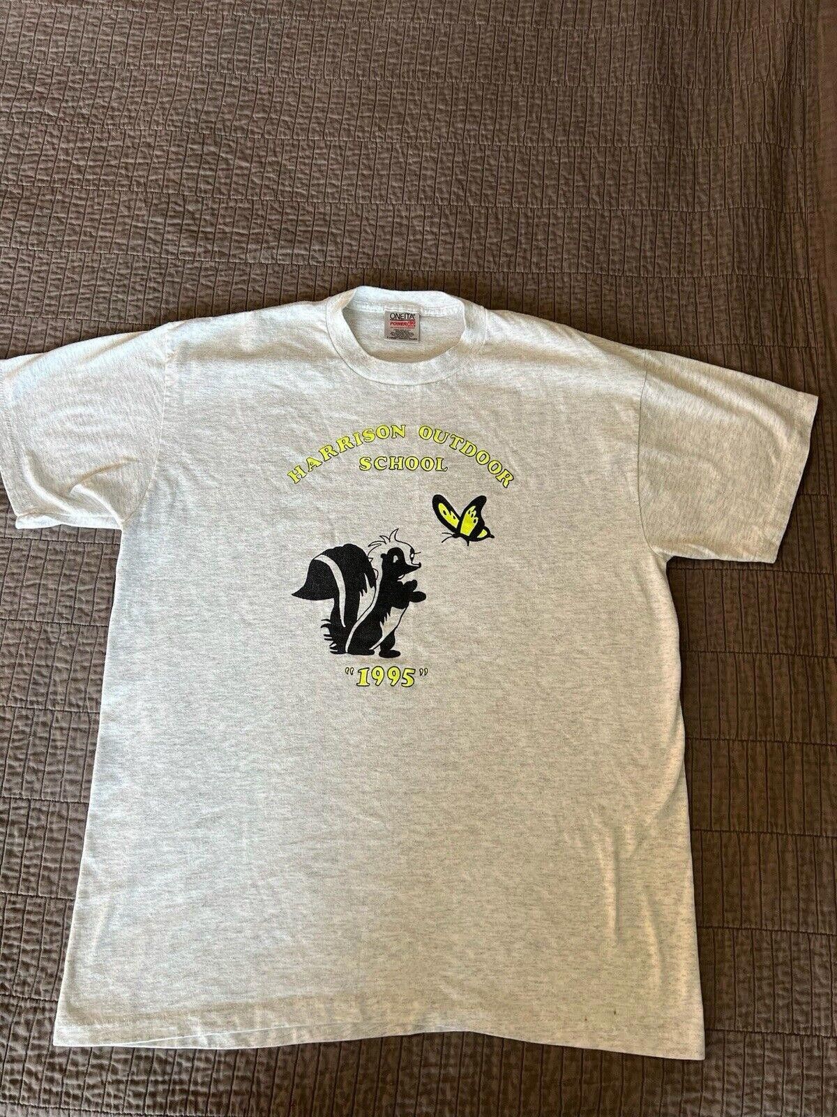 Designer Oneita Single Stitch SZ XL Harrison Outdoor School Shirt Size US XL / EU 56 / 4 - 1 Thumbnail