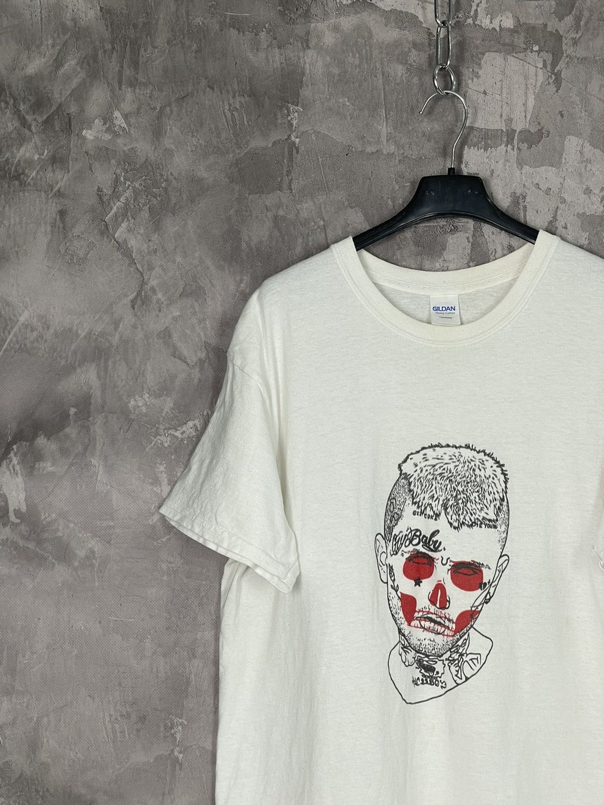 Lil Peep × Rap Tees LIL PEEP The Legend Big Logo Face Printed Vintage T-SHIRT Size US L / EU 52-54 / 3 - 3 Thumbnail